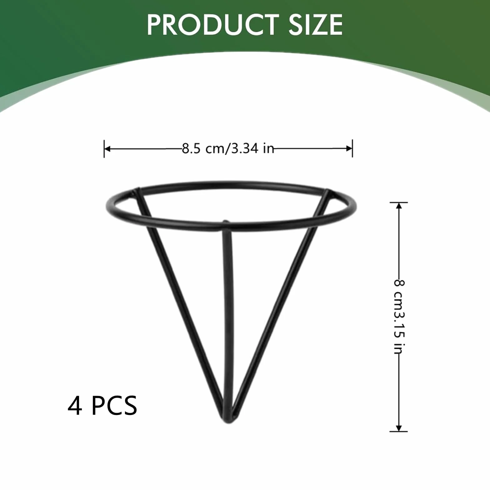 Lot de 4 Kits de Culture d'Avocat Professionnels - Supports de Graines Triangulaires en Métal