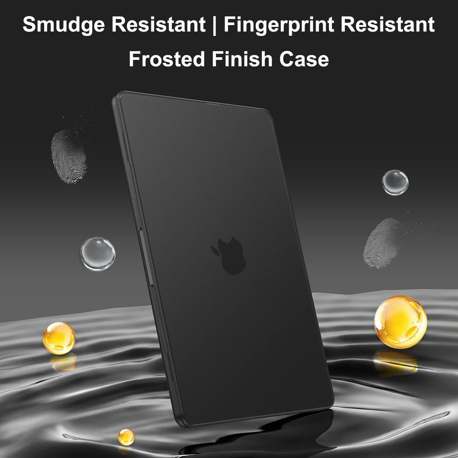 MOSISO Coque Compatible avec MacBook Air 15 Pouces M5 M4 M3 M2 2026-2023, Antitrace Rigide, Noir Clair