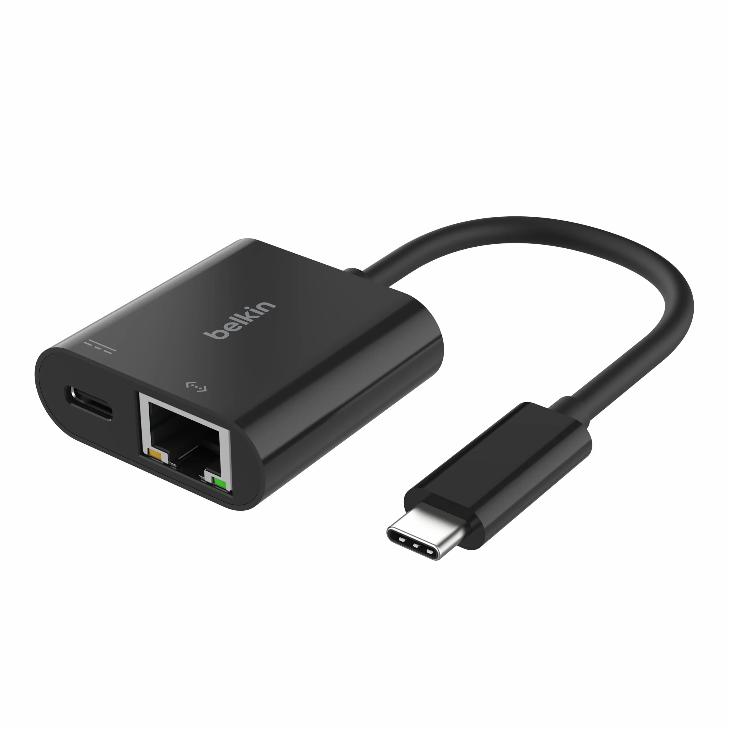 Belkin Connect Adaptateur USB-C vers Ethernet 100 W Gigabit Ethernet 10/100/1000 Mbits Recharge Rapide