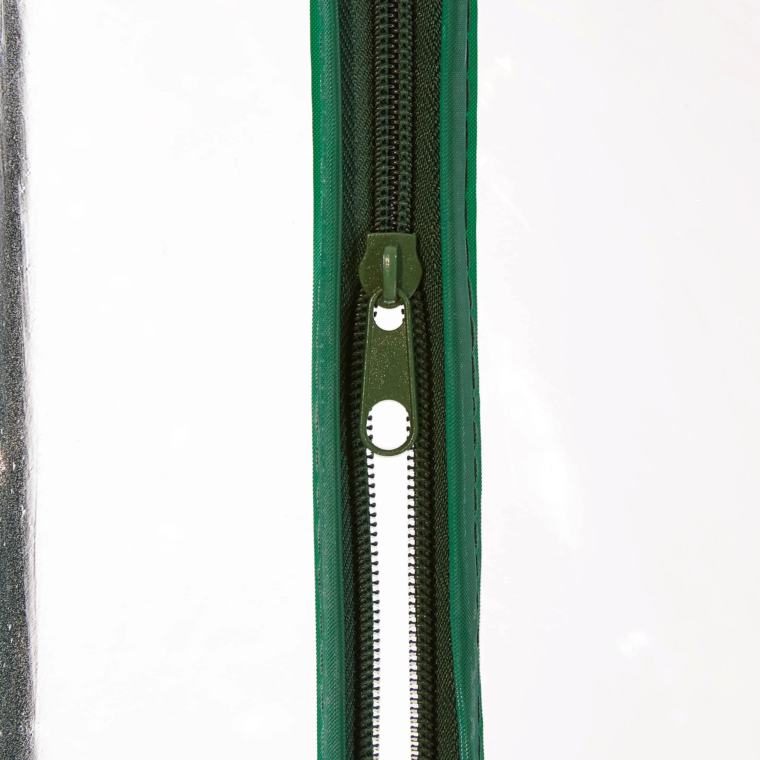 Relaxdays Serre, bâche en PVC, HLP : 170 x 130 x 75 cm, praticable avec Porte, Transparent/Vert