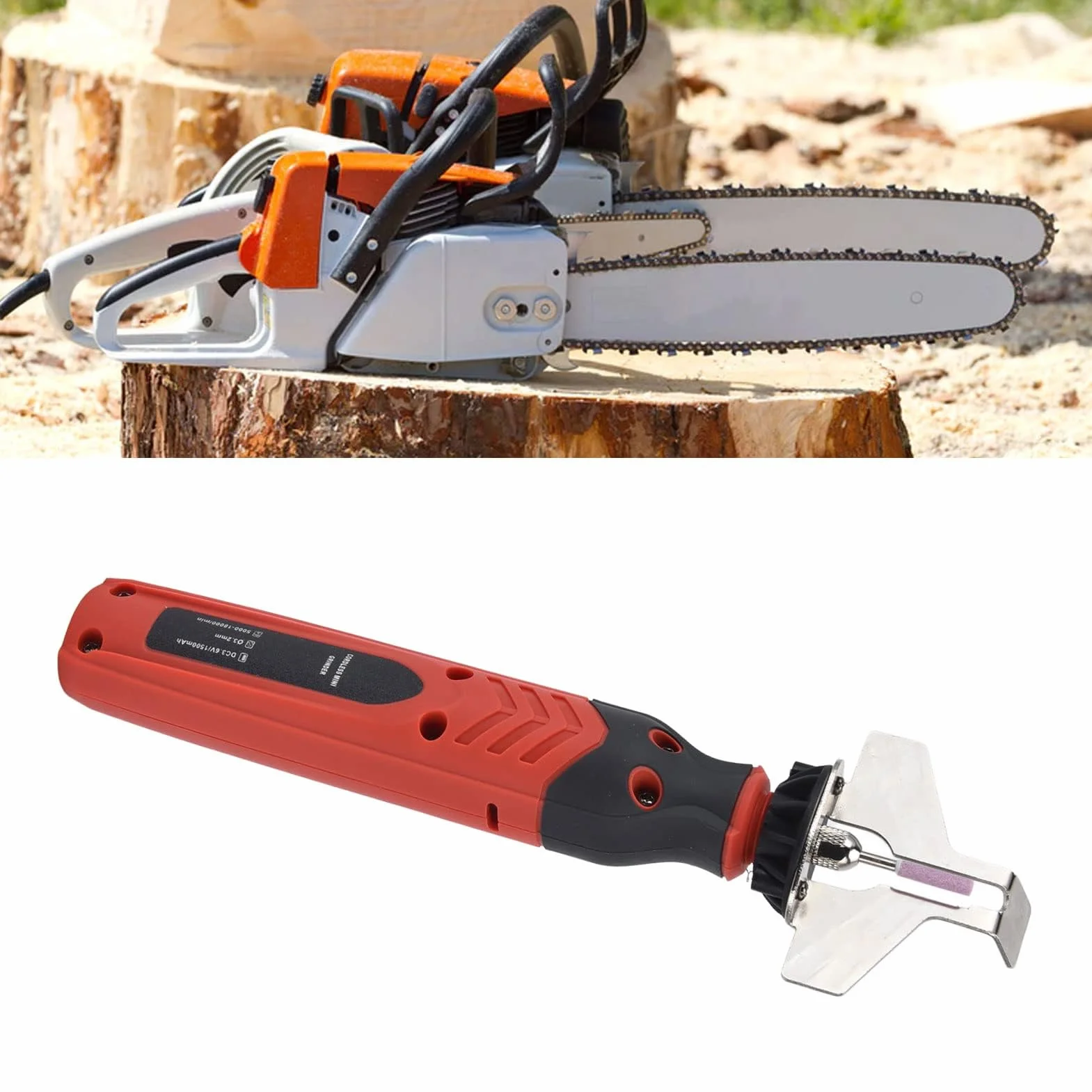 Affûteur de Tronçonneuse électrique, Affûteur de Tronçonneuse sans Fil USB Affûteur de Tronçonneuse Ensemble D'affûtage de Tronçonneuse Ensemble D'outils D'affûtage de