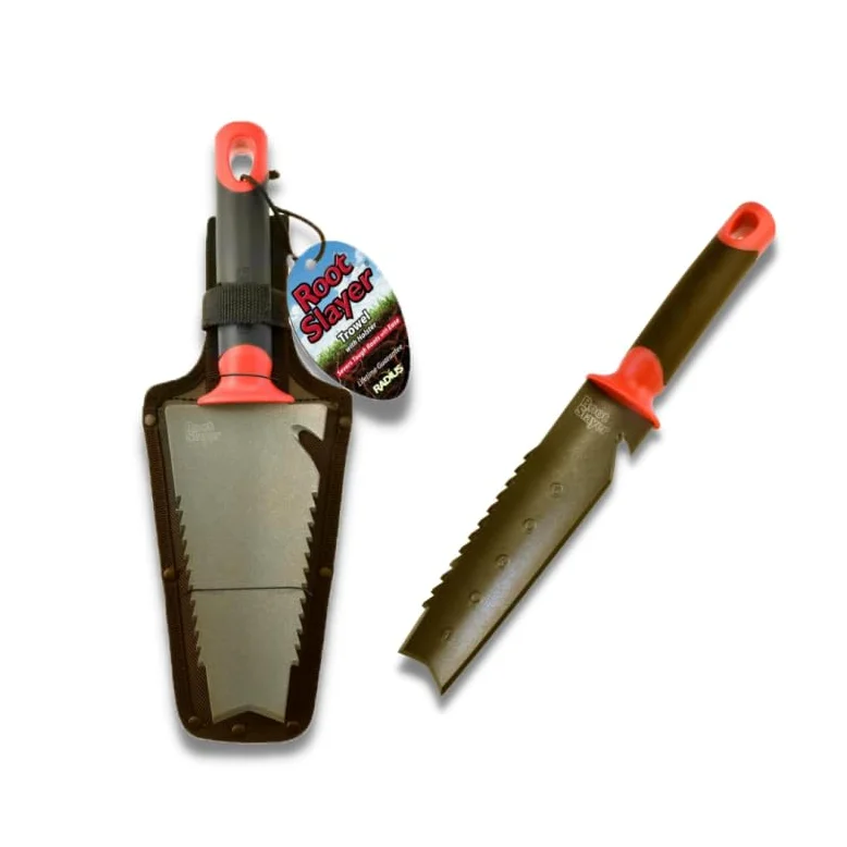 Venteo - RootSlayer à main + Couteau de sol à main/lame dentelée - Outils de jardin indispensables multifonctions