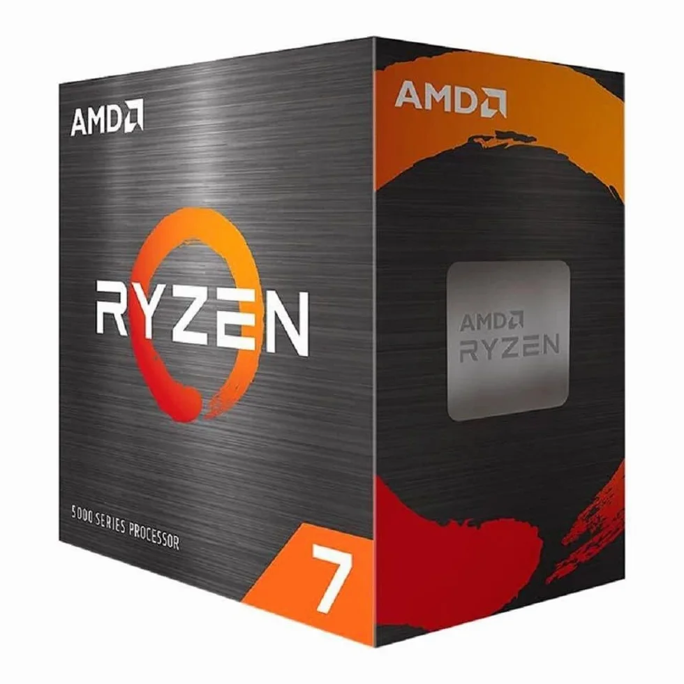 AMD Ryzen 7 5800X Processeur 8 Cœurs 16 Threads 105W TDP Socket AM4 36 Mo Cache 4,7 GHz Boost sans Ventilateur