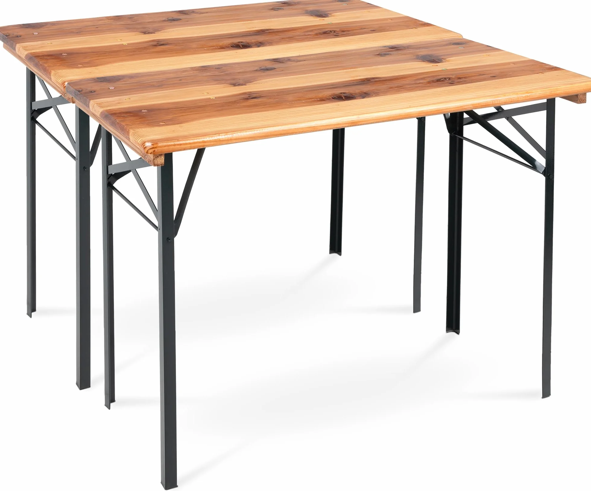 Stagecaptain BBT-117 Hirschgarten Table de Jardin 117 cm - Table de Brasserie Pliable Robuste