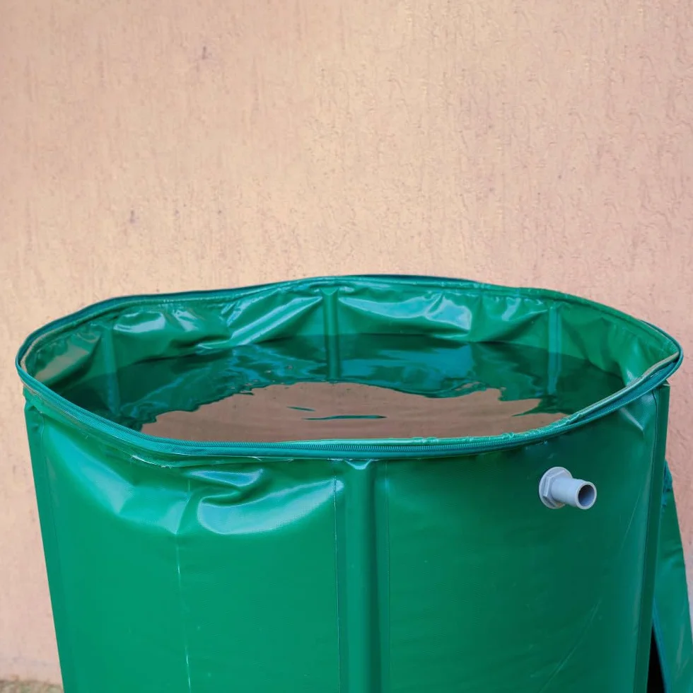 Oxeo Réservoir Récupérateur Eaux de Pluie 550 Litres Cuve Souple PVC Armé Pliable
