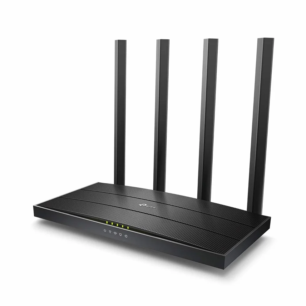 TP-Link Archer C6 Routeur WiFi Bi-Bande AC1200Mbps 5 Ports Gigabit 867Mbps 5GHz 400Mbps 2.4GHz MU-MIMO EasyMesh WPA3