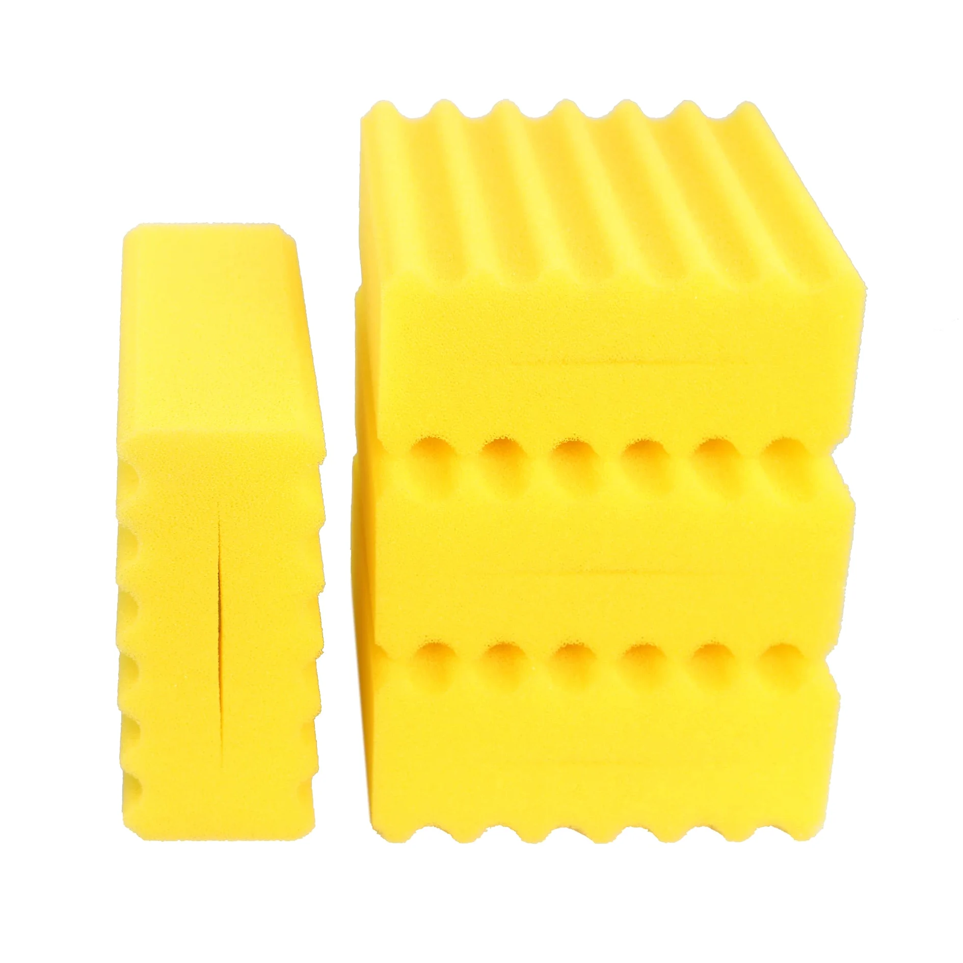 4 Pièces Compatible Jaune Fin Éponge Filtrante pour Sunsun CBF-350 CBF-350B CBF-350C CBF-550 Filtre