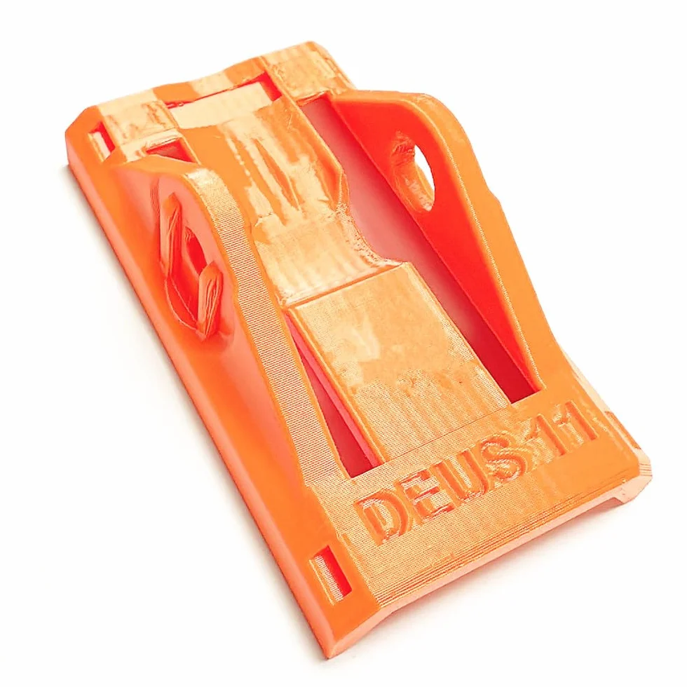 Deus Fit Kit d'installation pour pédales de vélo, 2 pédales, support en plastique orange