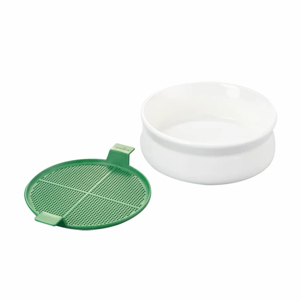Germ'line Germoir Lot de 2 Coupelle de Germination Blanc 14.5 cm x 14.5 cm x 7 cm sans BPA