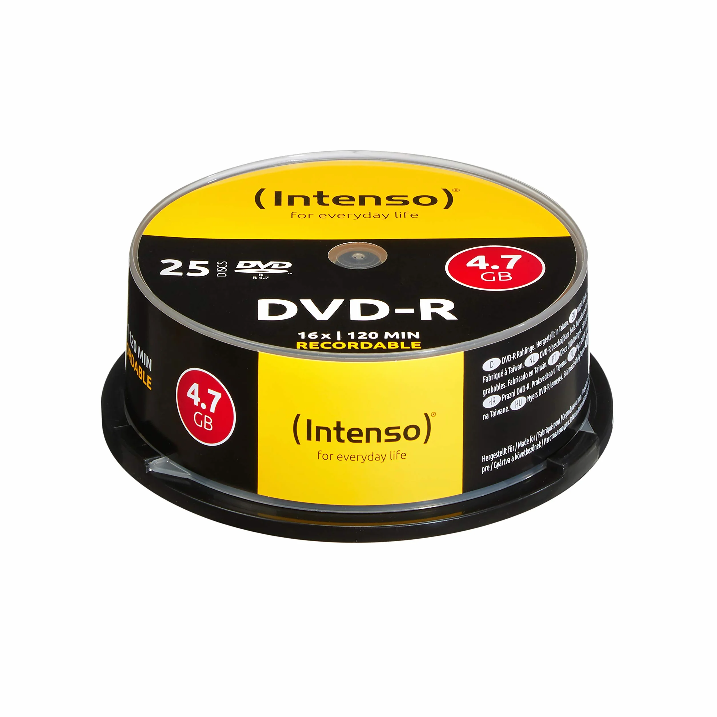 Intenso DVD-R 4,7GB 16x Speed cakebox 25 sztuk