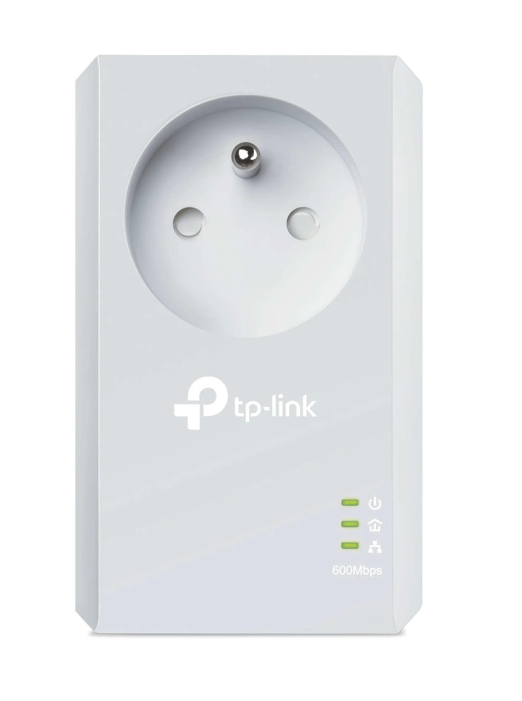 TP-Link CPL 600 Mbps TL-PA4015P Prise Intégrée Ports Ethernet Blanc