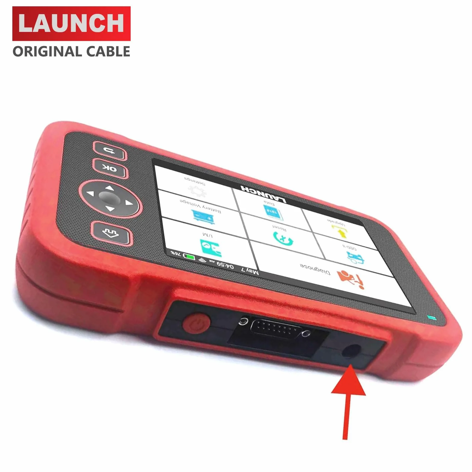LAUNCH Câble de Charge USB 5V DC pour Scanner OBD2 X-431 CRP123i/e/x CRP129i/e/x CRP909E/X