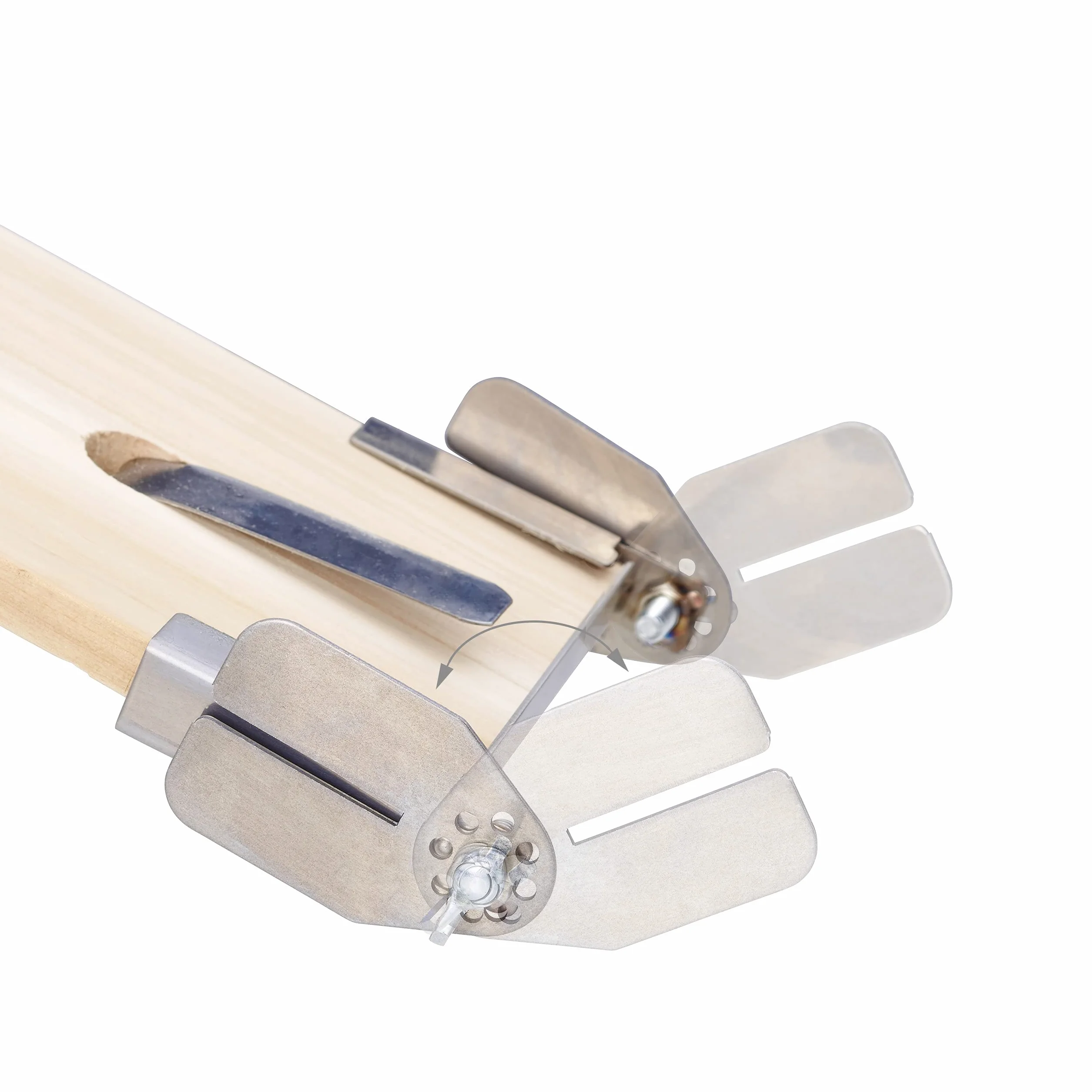 Relaxdays Lot de 6 Planches à Saumon en Bois de cèdre 46 x 15,5 cm Fixations inclinables INOX