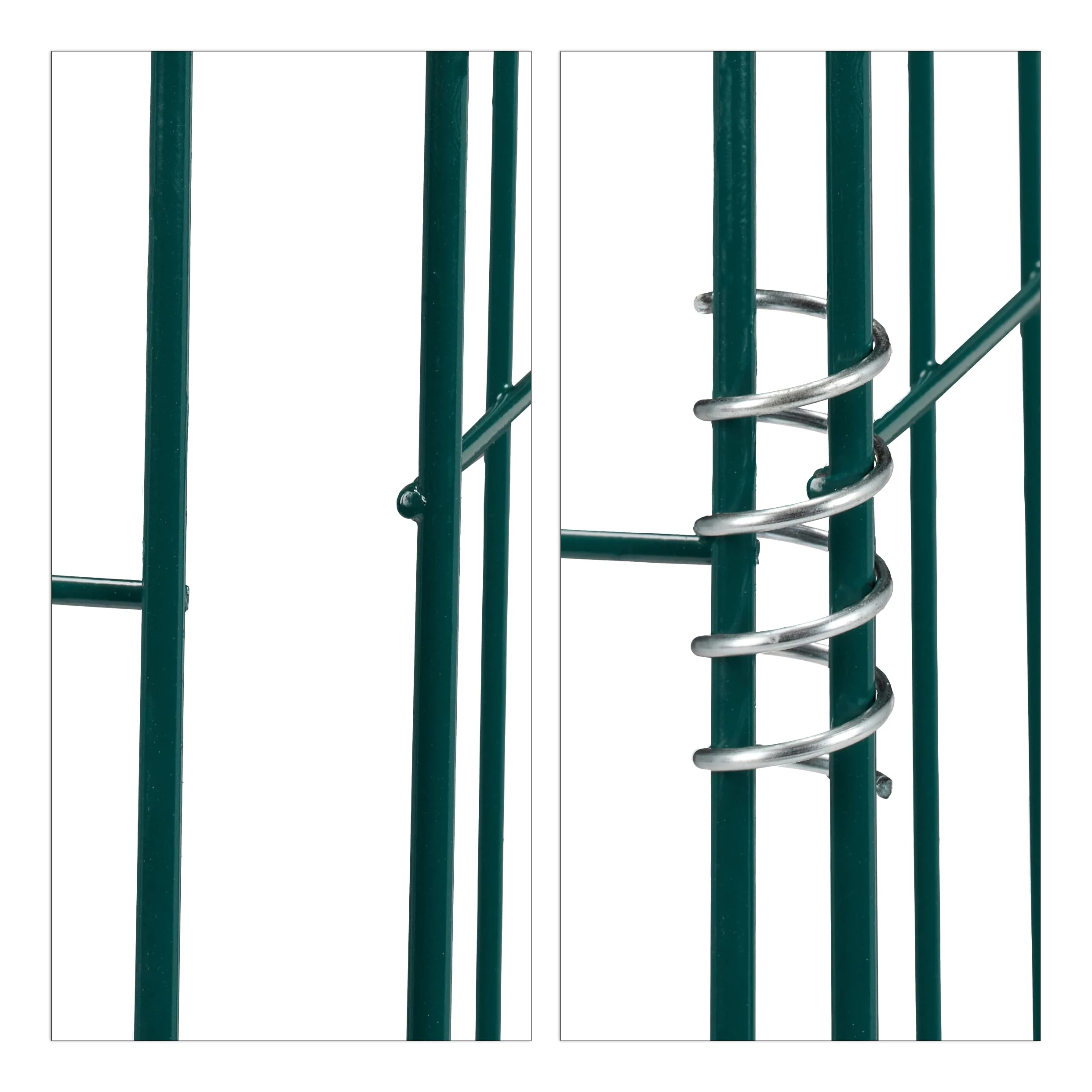 Relaxdays Composteur de Jardin, Lot de 2, en métal (Acier), 560 litres, H x L x P : 70 x 90 x 90 cm, Vert