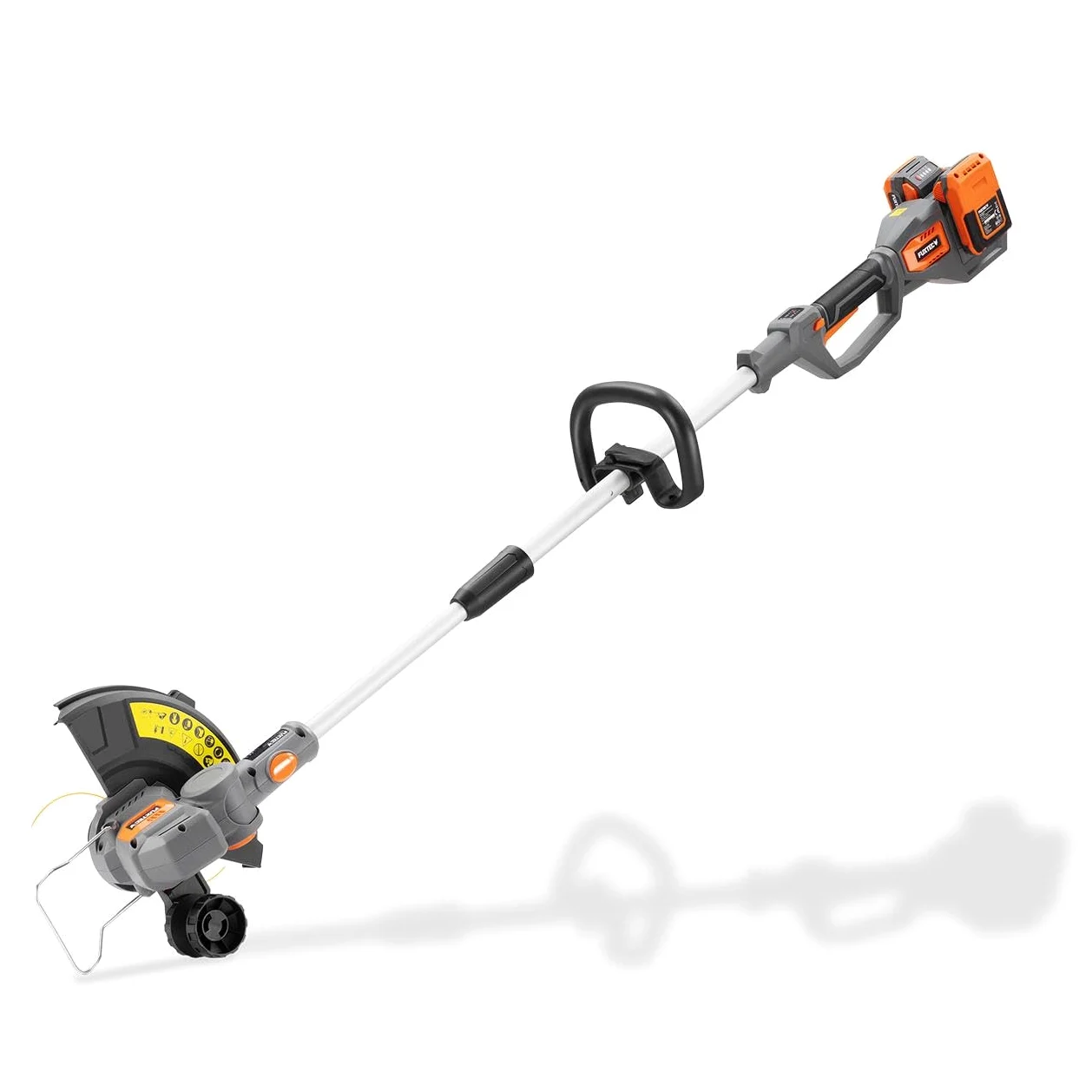 FUXTEC Coupe-Bordures sans Fil FX-E2RTSET • système de Batterie 2x20V • Largeur de Coupe 30 cm • Manche télescopique 138,5 à 173,5 cm 8 000 TR/Min • Arceau de Protection des Plantes