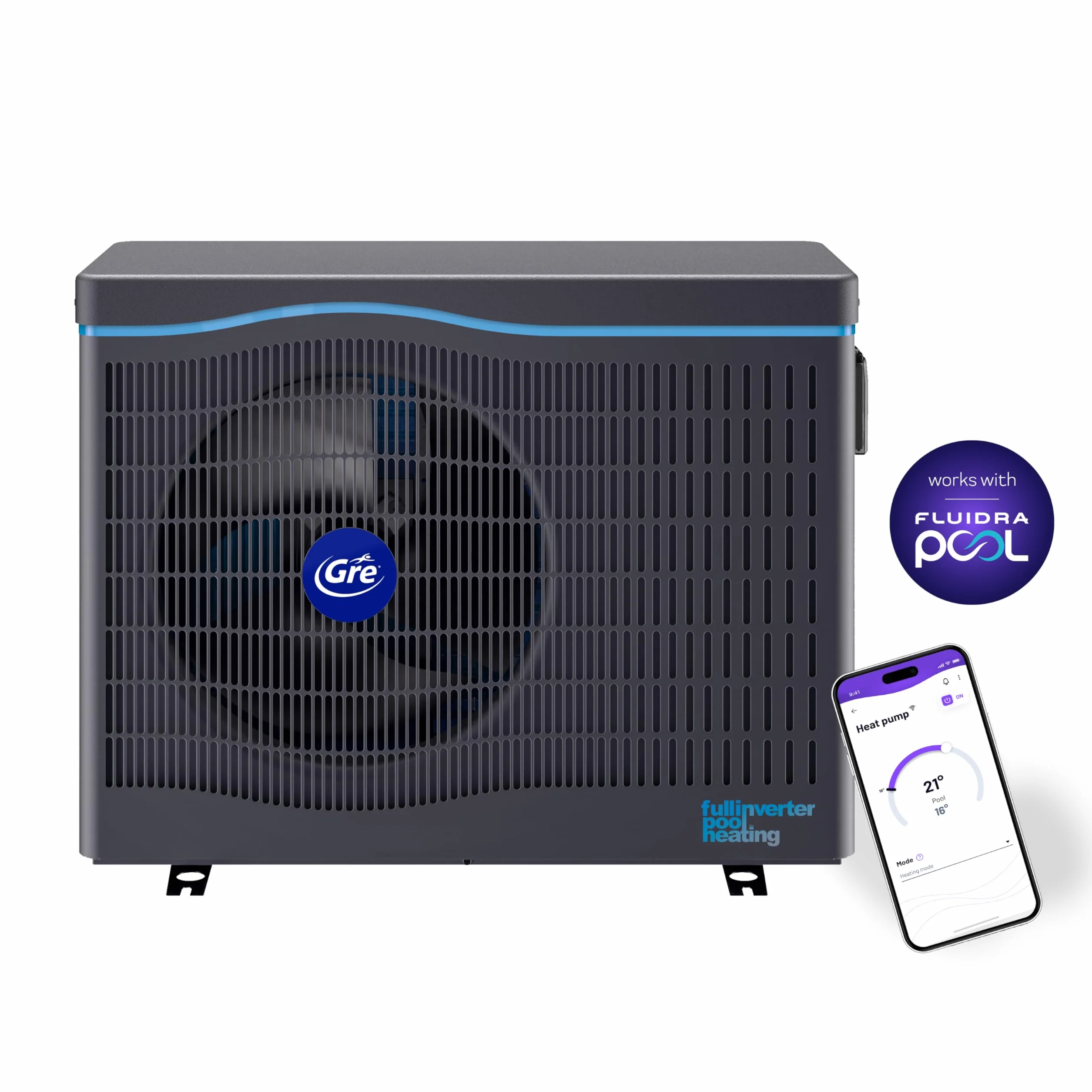 Bomba de Calor Full Inverter Para Piscinas Hasta 75 m3 Conectividad Fluidra App