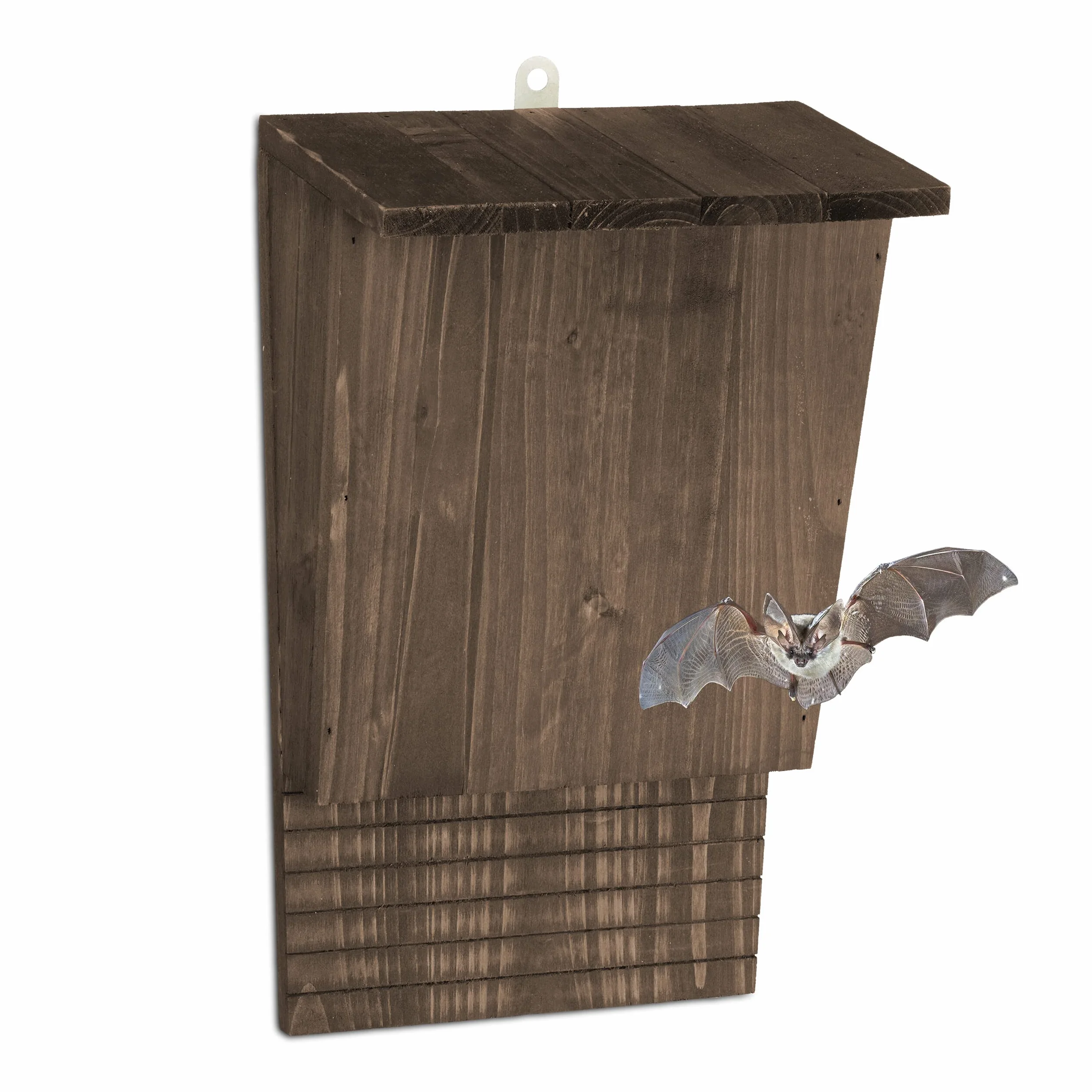 Relaxdays Abri à Chauves-Souris, Nichoir Bois 37x22x12,5 cm Marron