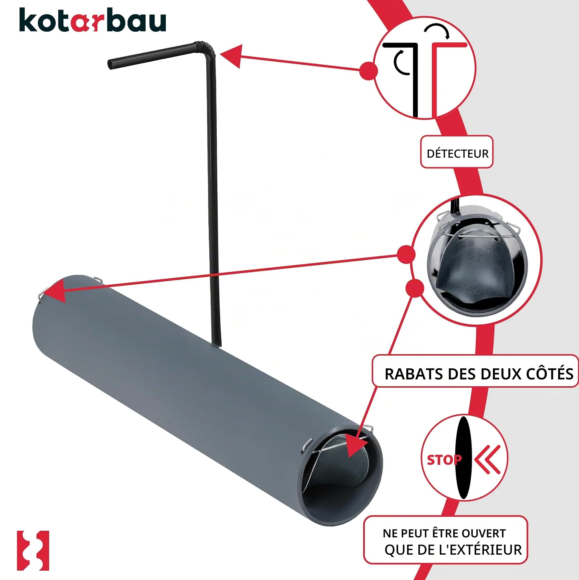 KOTARBAU Piège à Taupes avec présentoir, Lot de 6 25cm Piège Vivant respectueux des Animaux pour campagnols