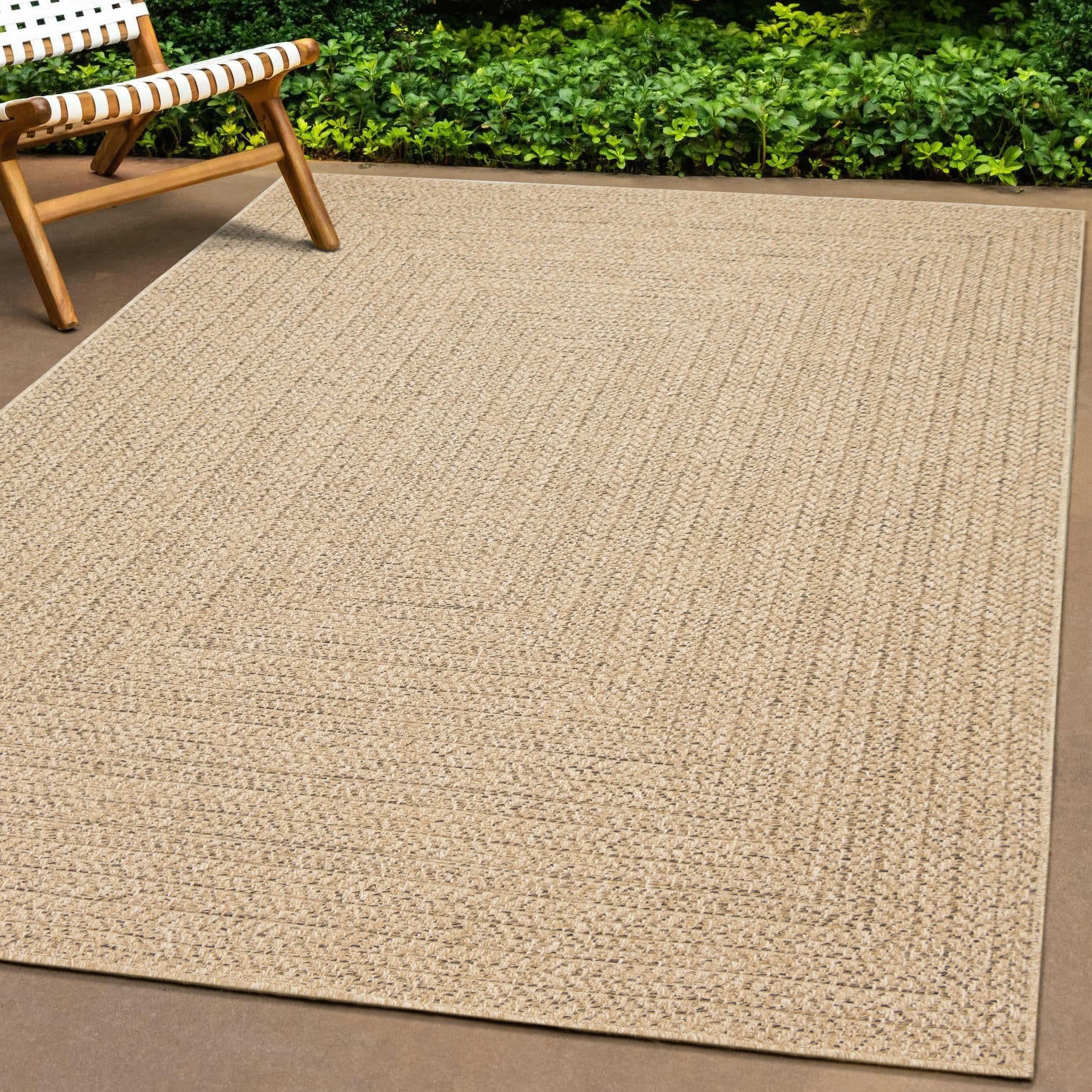 Teppich-Traum Extérieur Moderne Robuste Aspect Jute résistant aux intempéries Balcon Jardin terrasse 160x230 cm