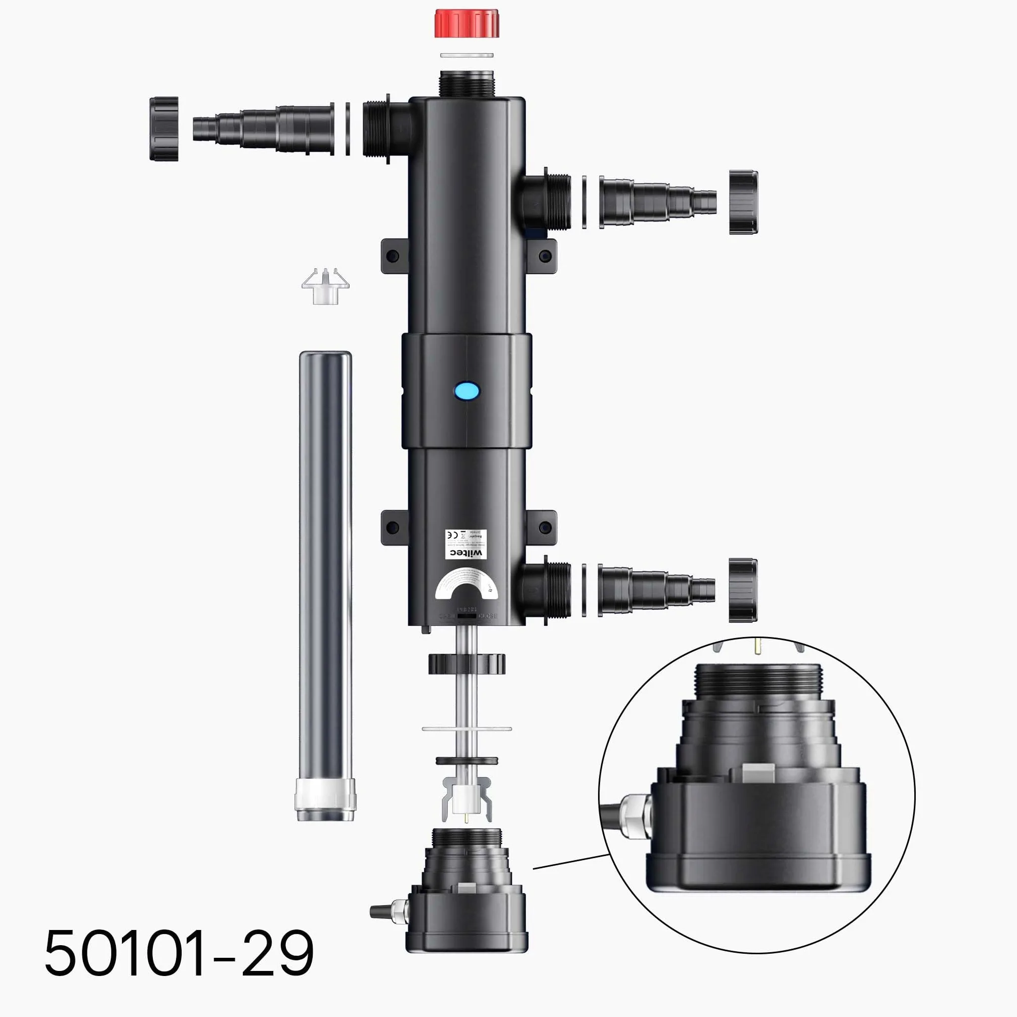 SunSun Pièce détachée Stérilisateur CUV-224C - Kit de raccordement C