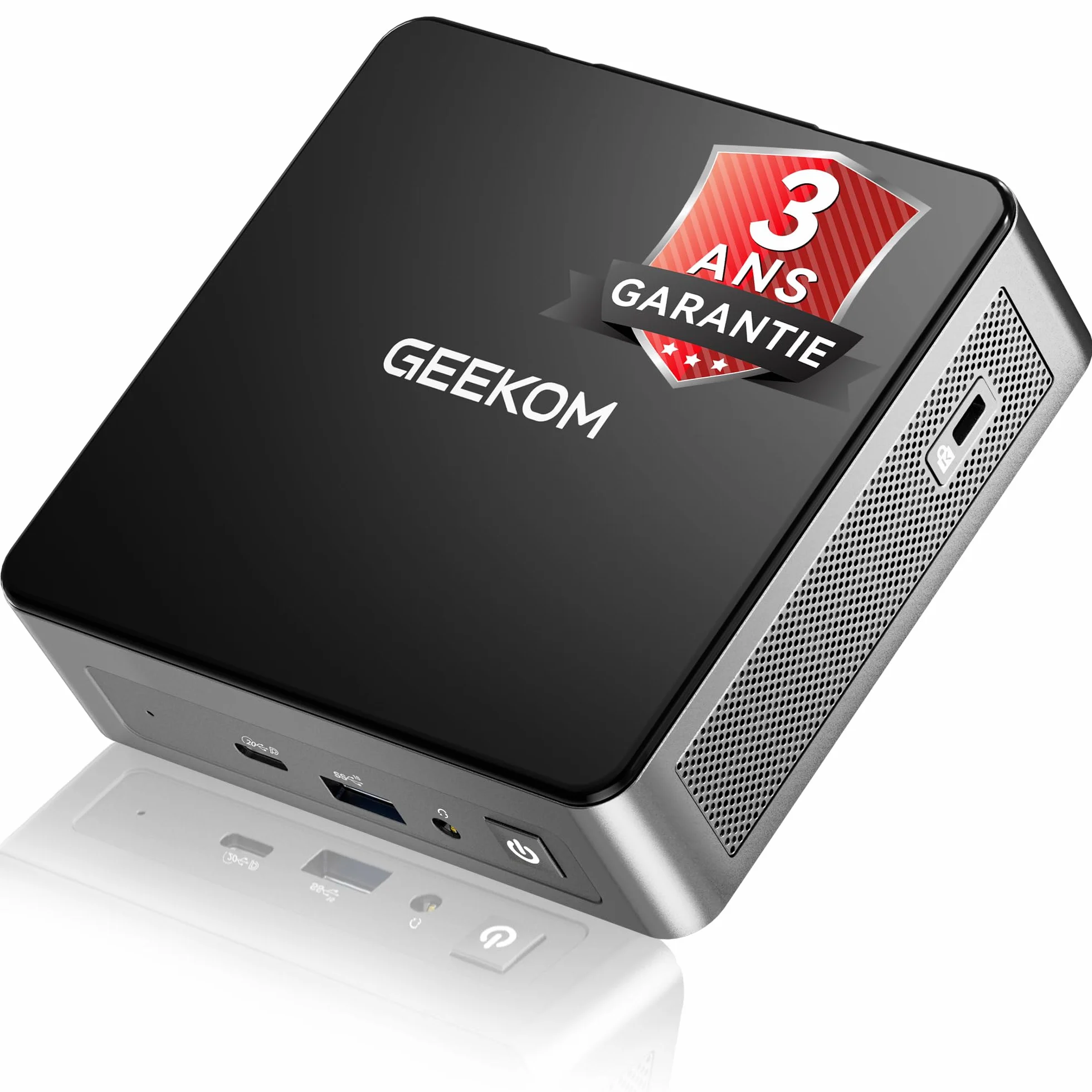 GEEKOM Air12 Mini PC Intel Pentium Gold 7505 16 Go DDR4 512 Go SSD Triple écran 4K/8K WiFi6 RJ45 Gigabit HDMI