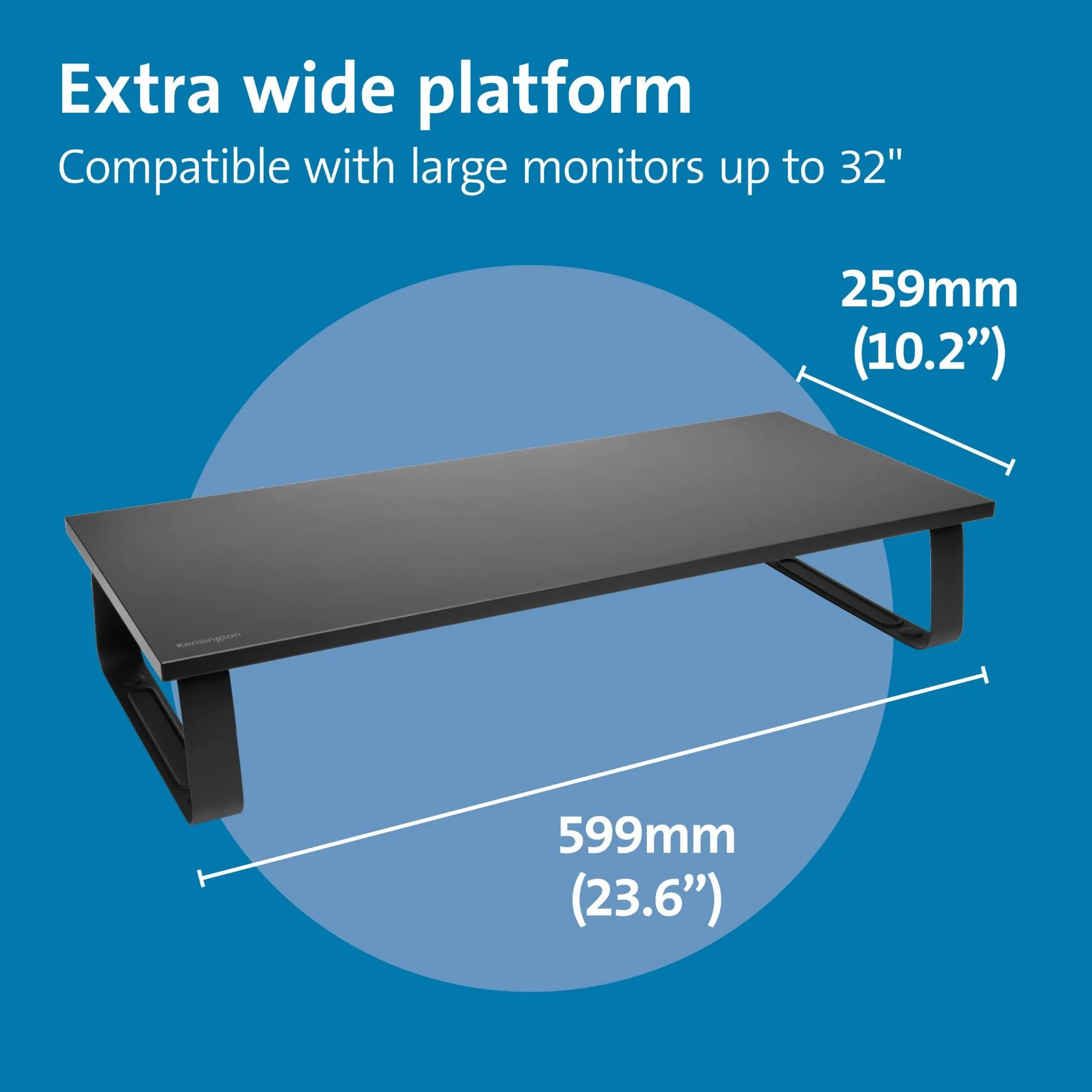 Kensington Support d'écran extra large noir K55726EU pour bureau