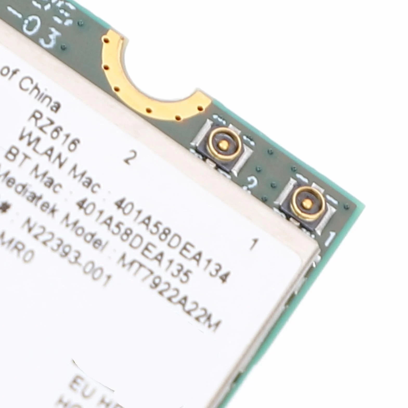 Carte Réseau WiFi 6E M.2 5374 Mbps Bande 2.4/5/6 GHz BT 5.2 pour PC