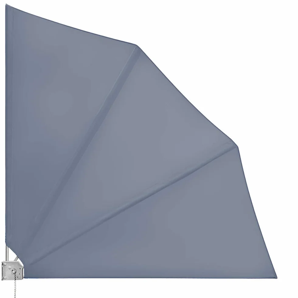 Deuba Brise Vue Occultant 140x140cm Anthracite Paravent Balcon Toile Hydrofuge