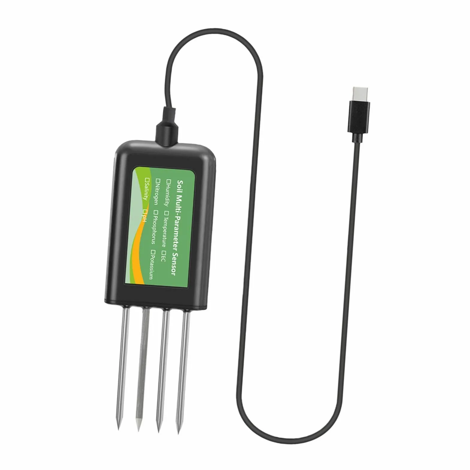 Testeur de En 1, Humidimètre, Hygromètre de Fertilité, NPK pour Plantes D'extérieur et D'intérieur, Serre,
