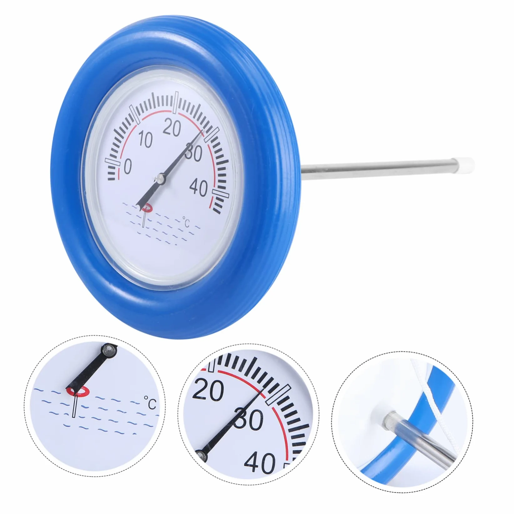 Toddmomy Thermomètre Piscine Flottant Testeur Température Eau Bleu Pour Piscine Spa Aquarium Bassin Poisson
