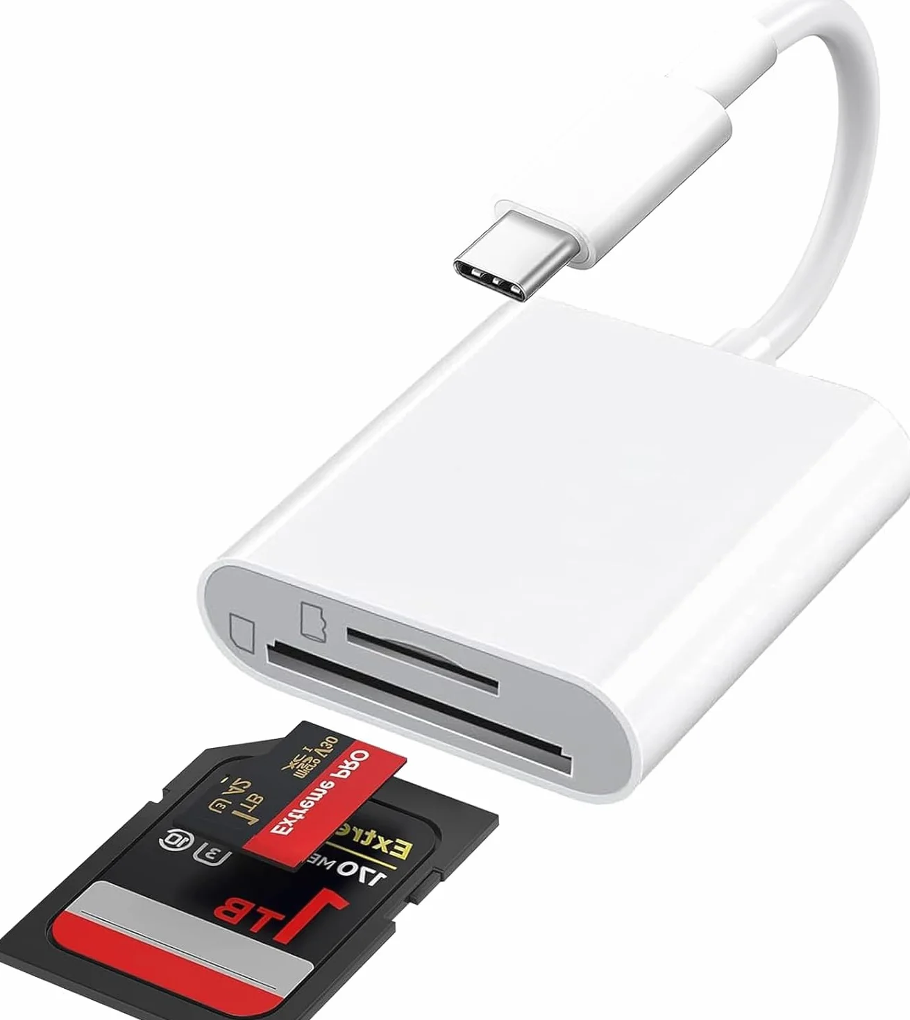 Lecteur de Carte SD USB C, Adaptateur Micro SD vers Type C pour iPhone 16/15, MacBook, iPad Pro, Samsung Galaxy