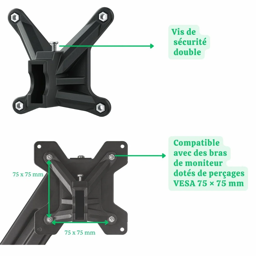 Adaptateur VESA pour moniteurs HP Série M et Série 5 – Support de Moniteur