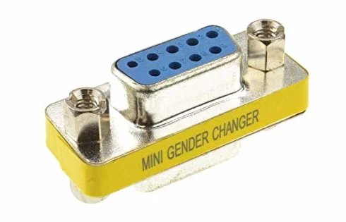 Convertisseur Adaptateur Série RS232 DB9 9 Broches Femelle vers Femelle