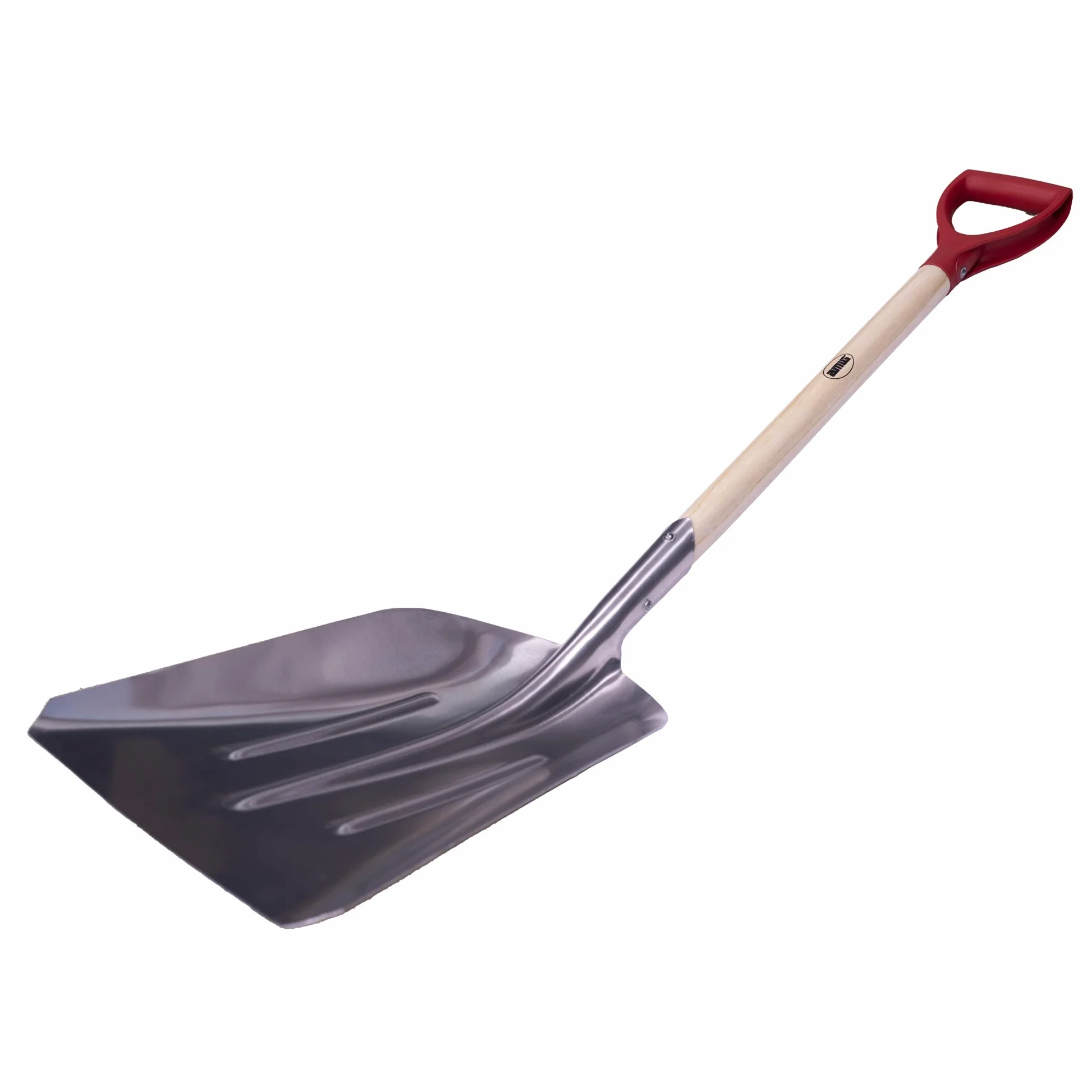 Amig - Pelle de jardin carrée | Pelle avec lame en aluminium et poignée en bois pour creuser et enlever la terre | Outils pour jardin et jardinage en finition argenté| Dimensions : 110 cm.