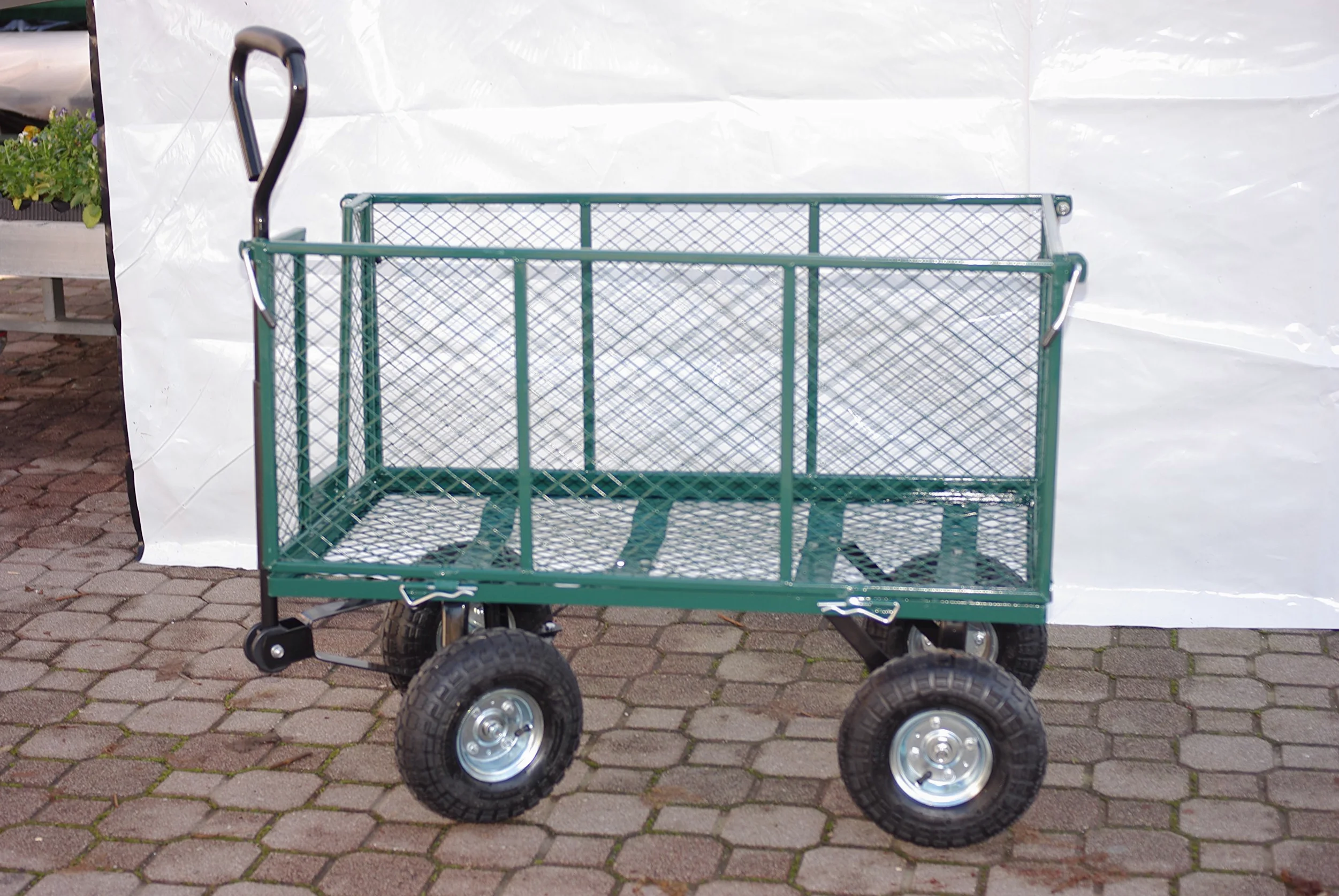 Blinky 59711-10 Chariot de jardin à 4 roues en acier