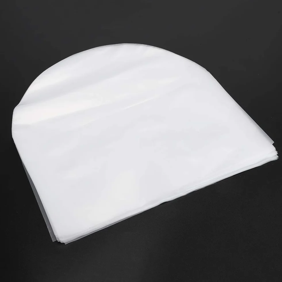 Hakeeta Sac de Protection de Disque Vinyle 50 pièces Anti-Cendres Résistance aux Rayures 12 Pouces LP/LD