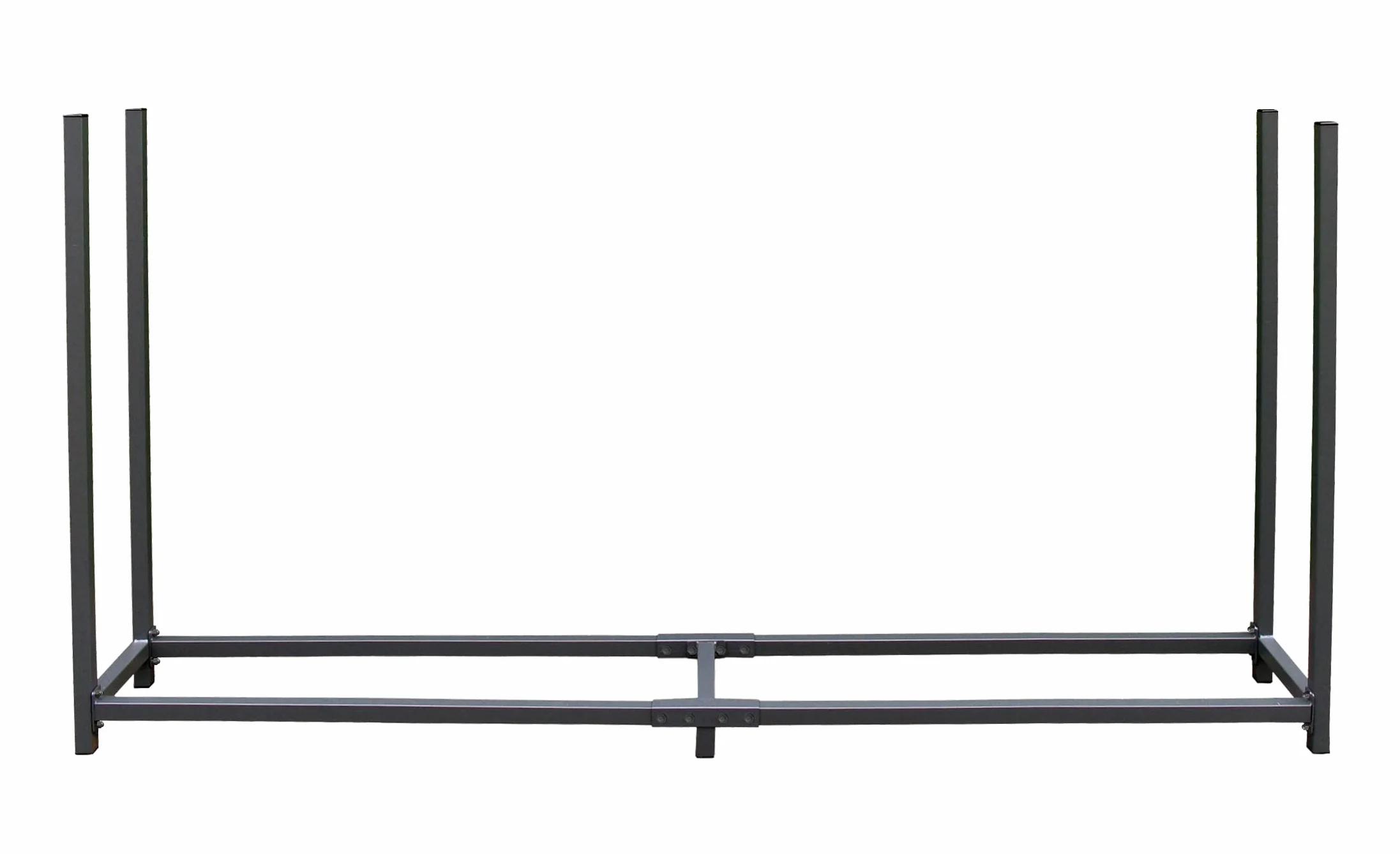 Étagère en métal pour Bois de cheminée Gris Anthracite 200 x 25 x 115 cm QUICK STAR