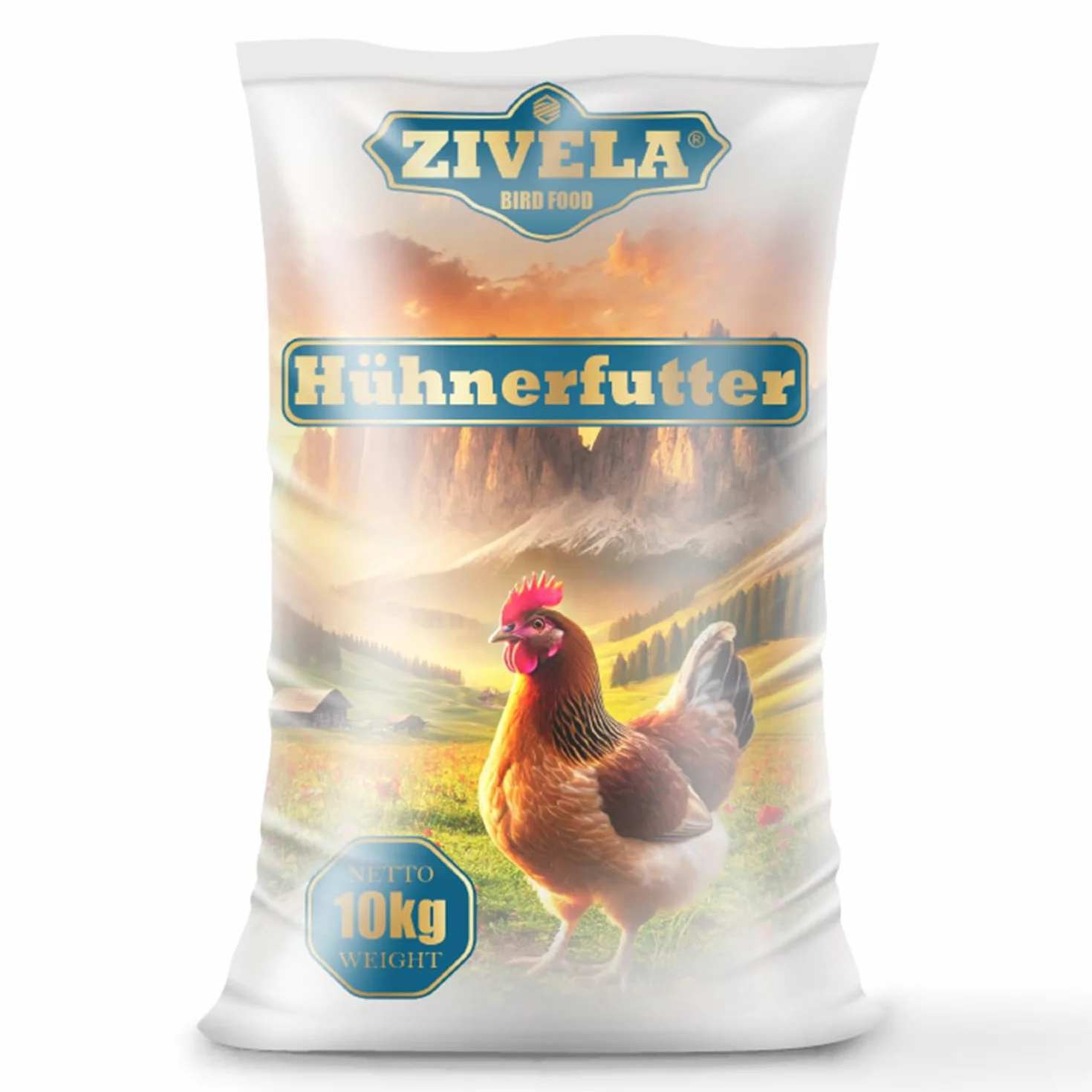 Nourriture pour poulets 10 kg Grains de volaille Non OGM 100% naturel Mélange