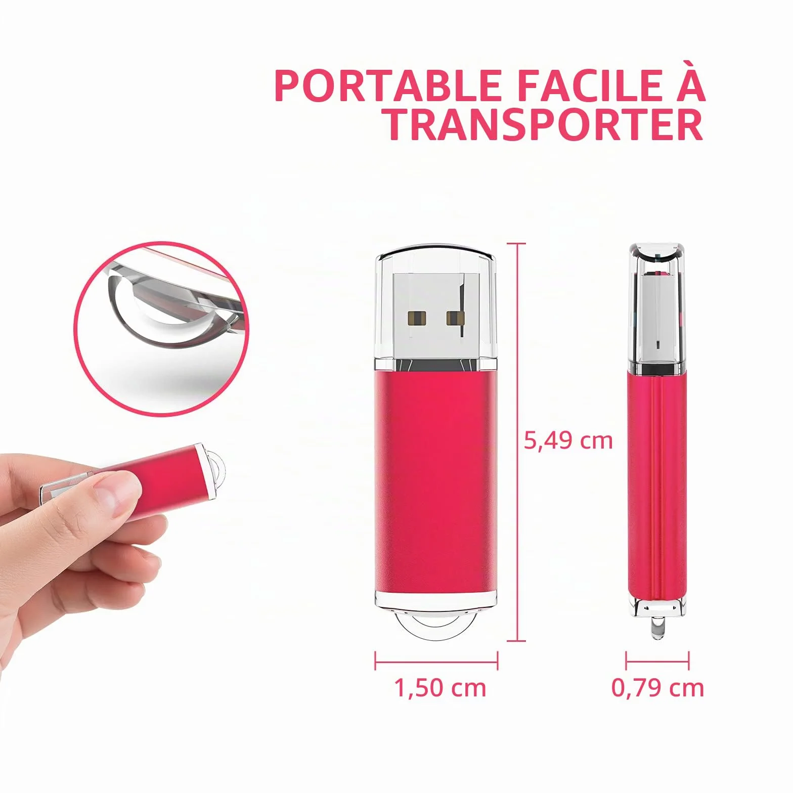 KOOTION Clé USB 2.0 32Go Imperméable à l'Eau Jump Drive