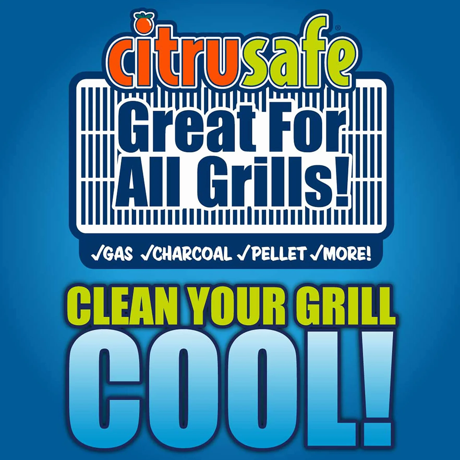 Citrusafe Grattoir boîte de cuisine – Nettoie élimine graisse crasse grilles barbecue