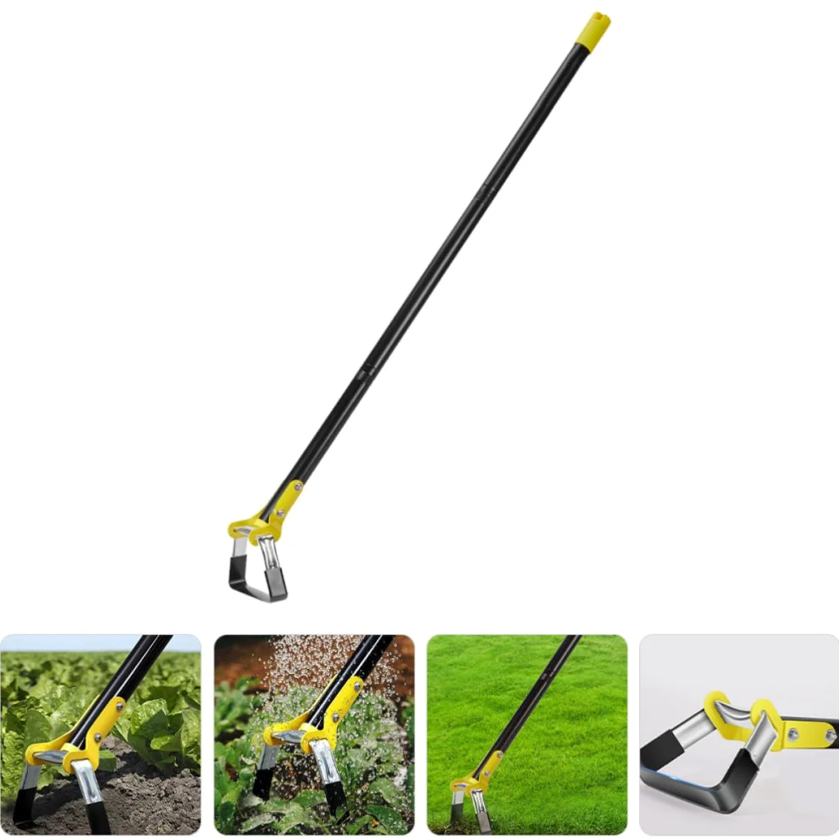 Houes de Jardin à Main en Acier Inoxydable Poignée Ergonomique pour Désherbage, Outil de Jardinage Petit et Pratique pour Usage Domestique
