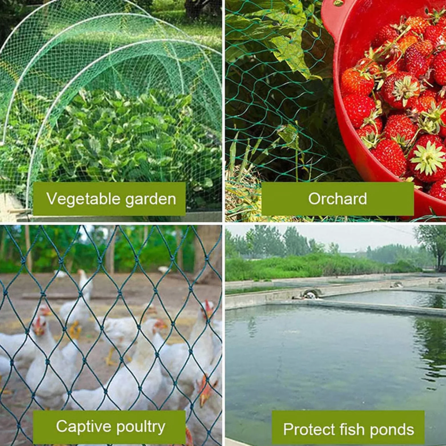Filet Jardin Anti Oiseaux Filet pour Arbres Fruitiers Protection Contre Les Oiseaux, Les Feuilles, Les Oiseaux,4x10m