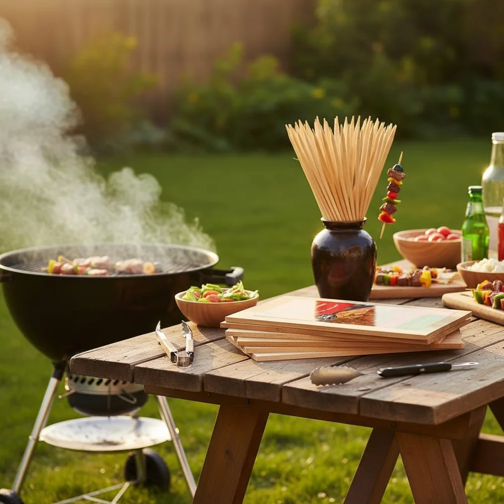 Planches de cèdre pour griller saumon, 27,9 x 12,7 cm, lot de 12, ajoute saveur fumée