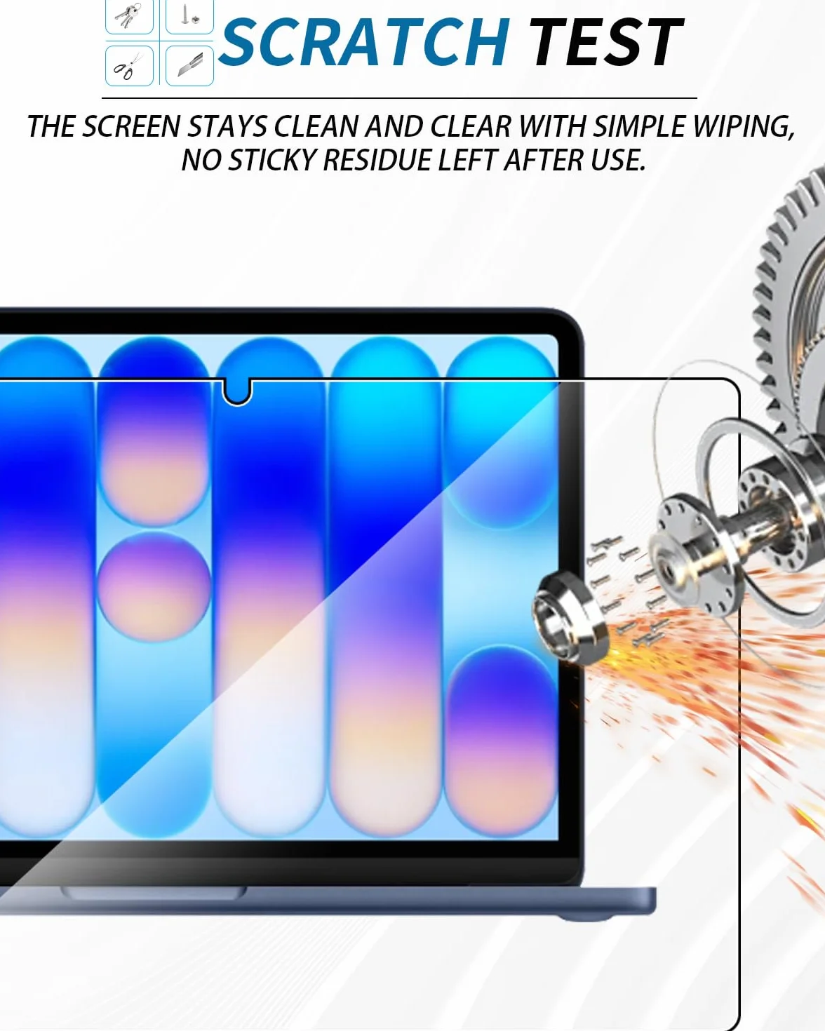 Film de protection d'écran pour MacBook Neo 13 pouces 2026, PET antireflet HD