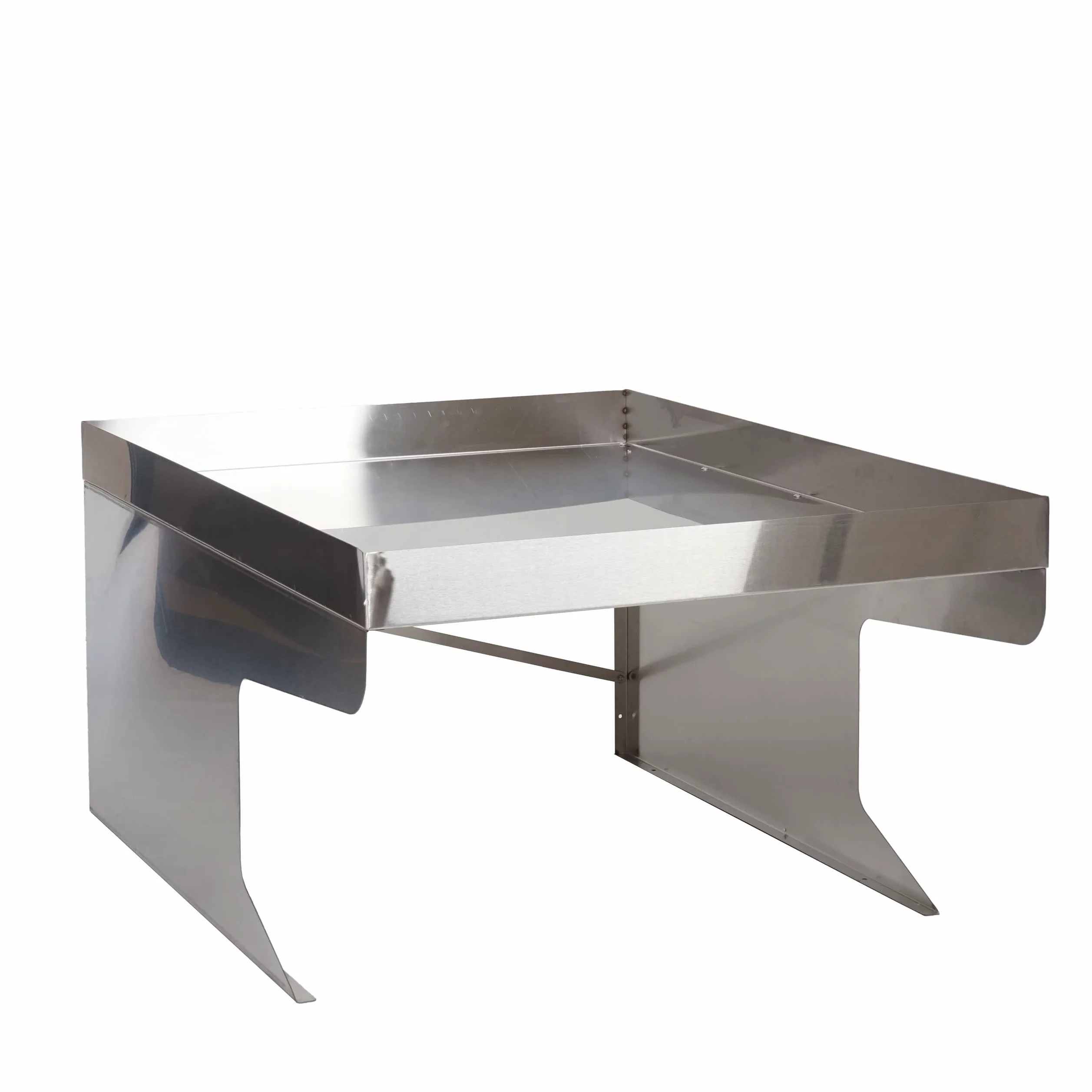 Garage XL pour Tondeuse-Robot avec bac à Plantes HWC-G60 métal 47x70x100cm INOX