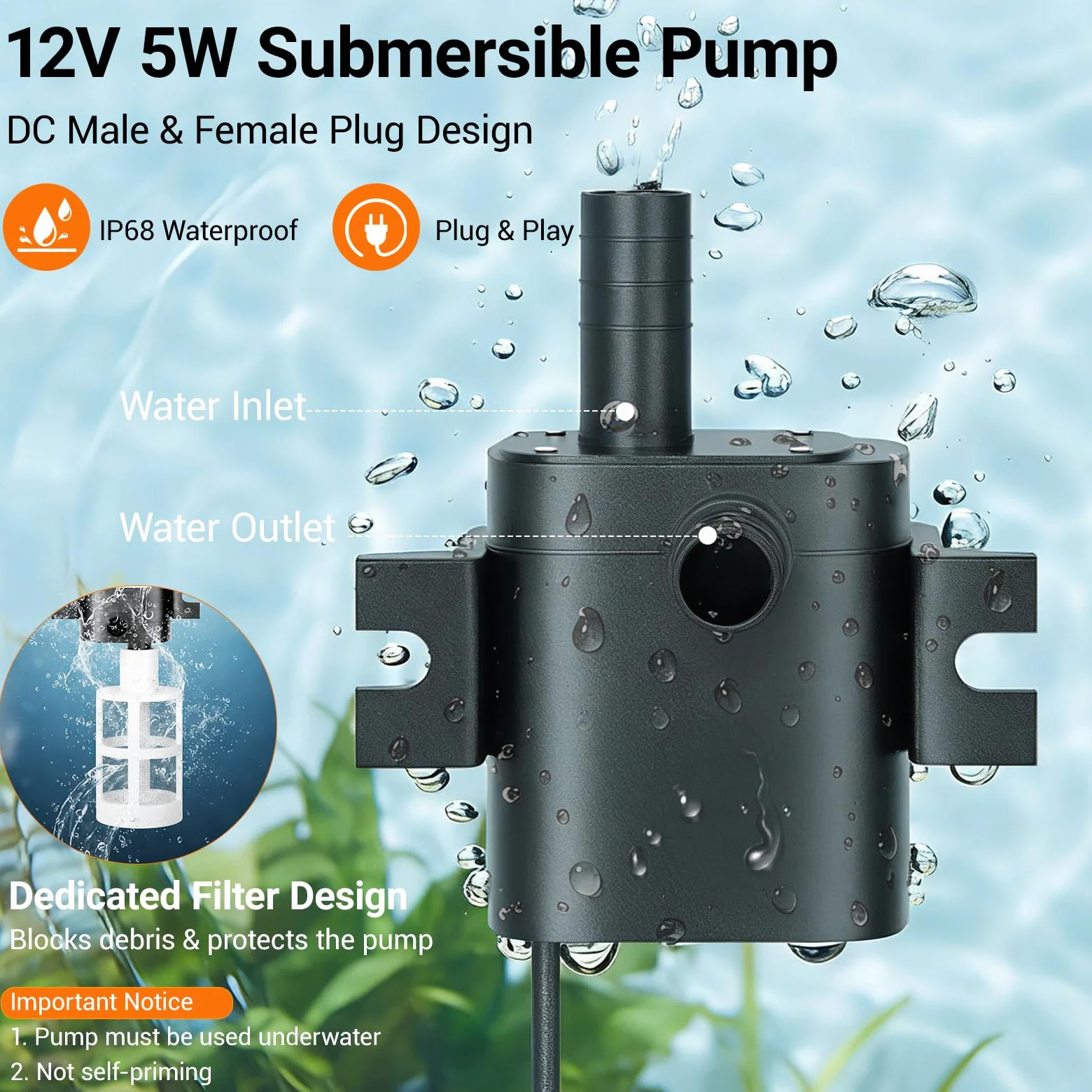 Aérateur de bassin - Pompe à oxygène solaire - 9V10W Pompe à air Solaire pour Aquarium - pour la Circulation de l'eau dans Le Jardin, pêche, hydroponique