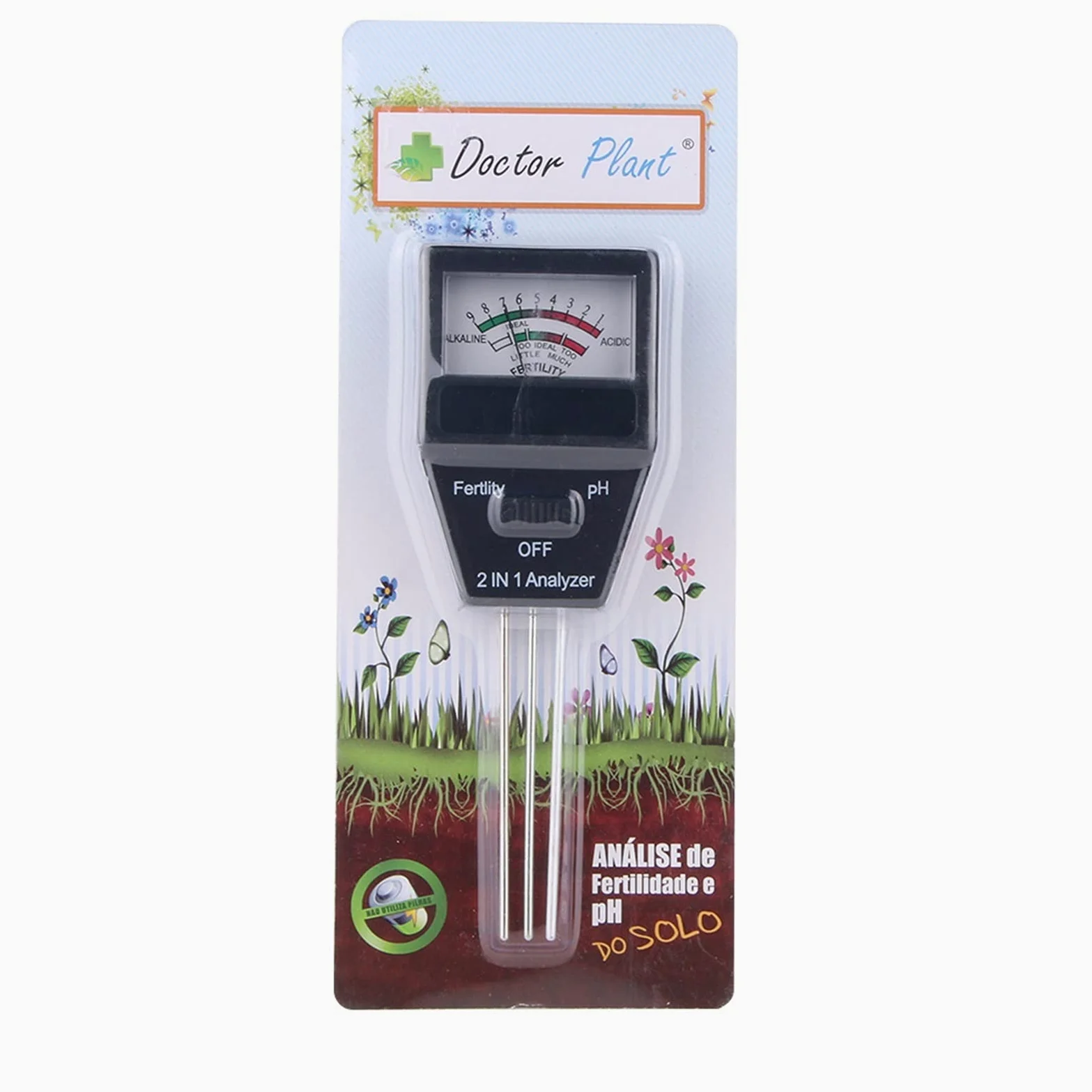 Testeur d'humidité Testeur de valeur du pH, sol, intensité la lumière plante, humidité et mesure l'humidité