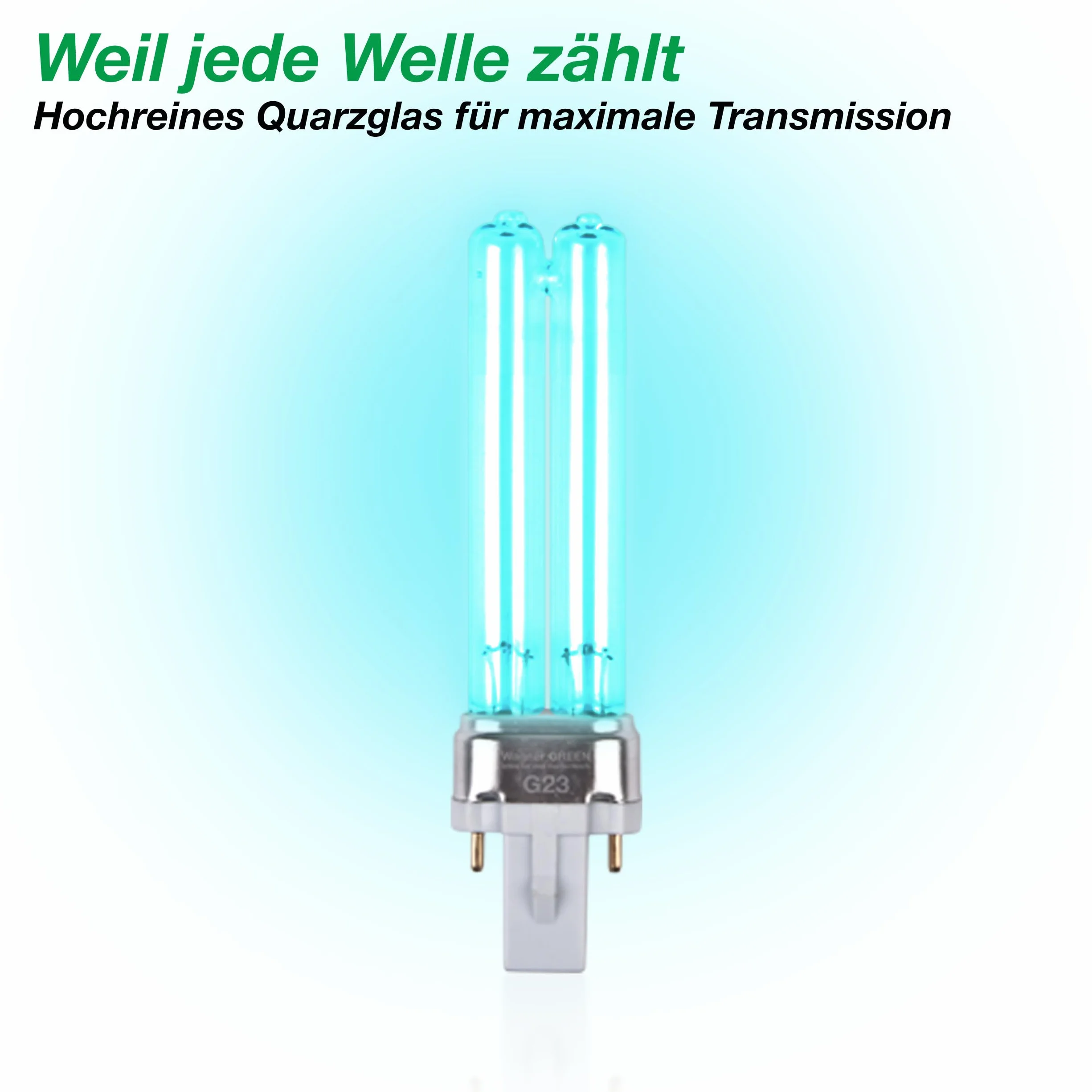 Lampe de rechange UVC G23 PL-S 5W pour clarificateur d'eau de bassin Wagner Green