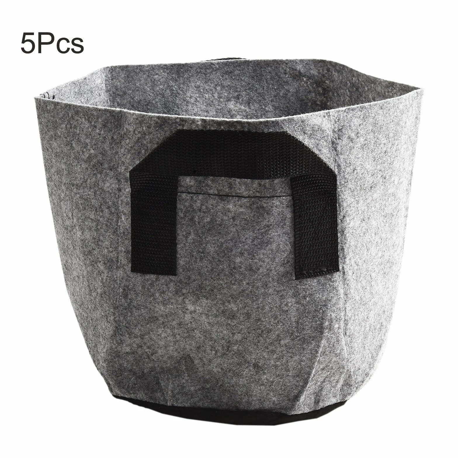 Lot de 5 pots en tissu 7 litres respectueux de l'environnement