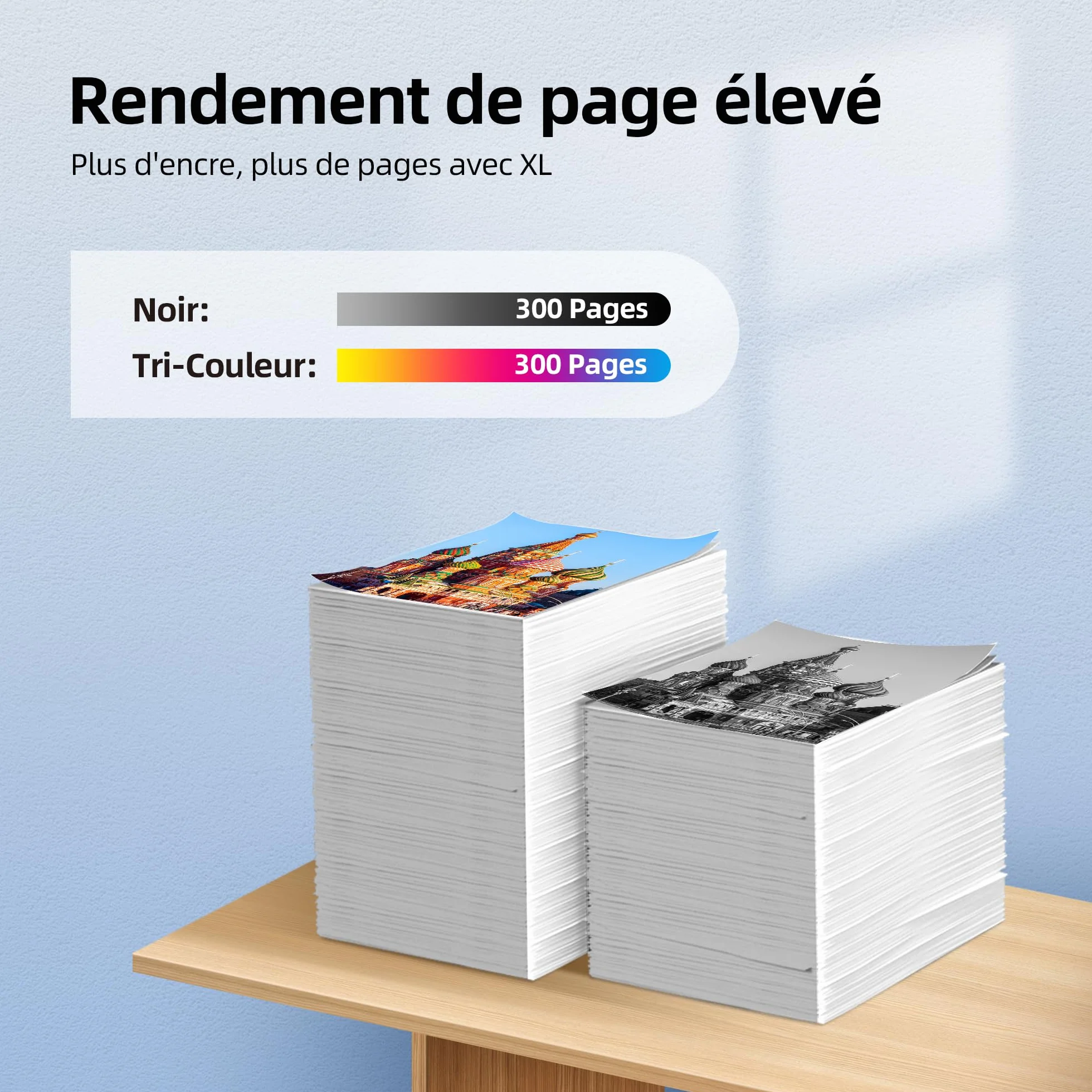 Cartouches d'encre 304XL Remplacement pour HP 304 Noir et Couleur Compatible Deskjet 3760 2620 2630 Envy 5010 5020